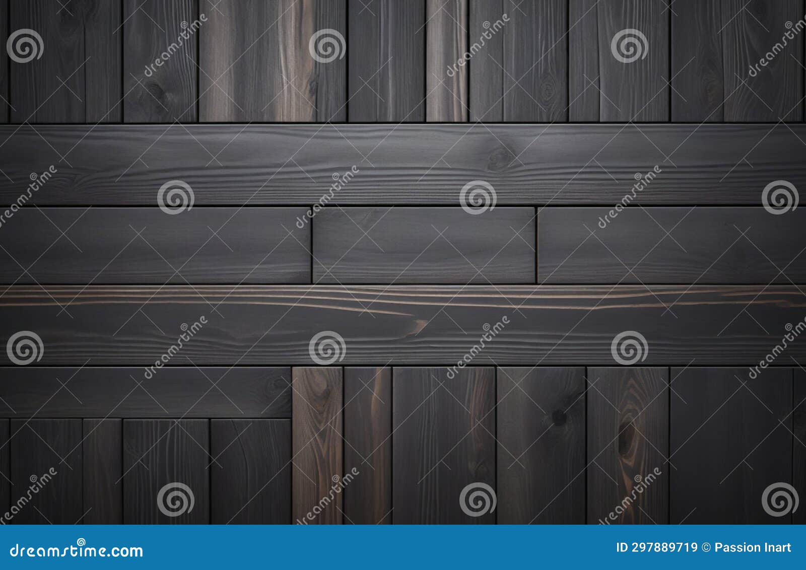 Black Grey Wooden Plank Wall Texture. AI Generated Stock Image Image