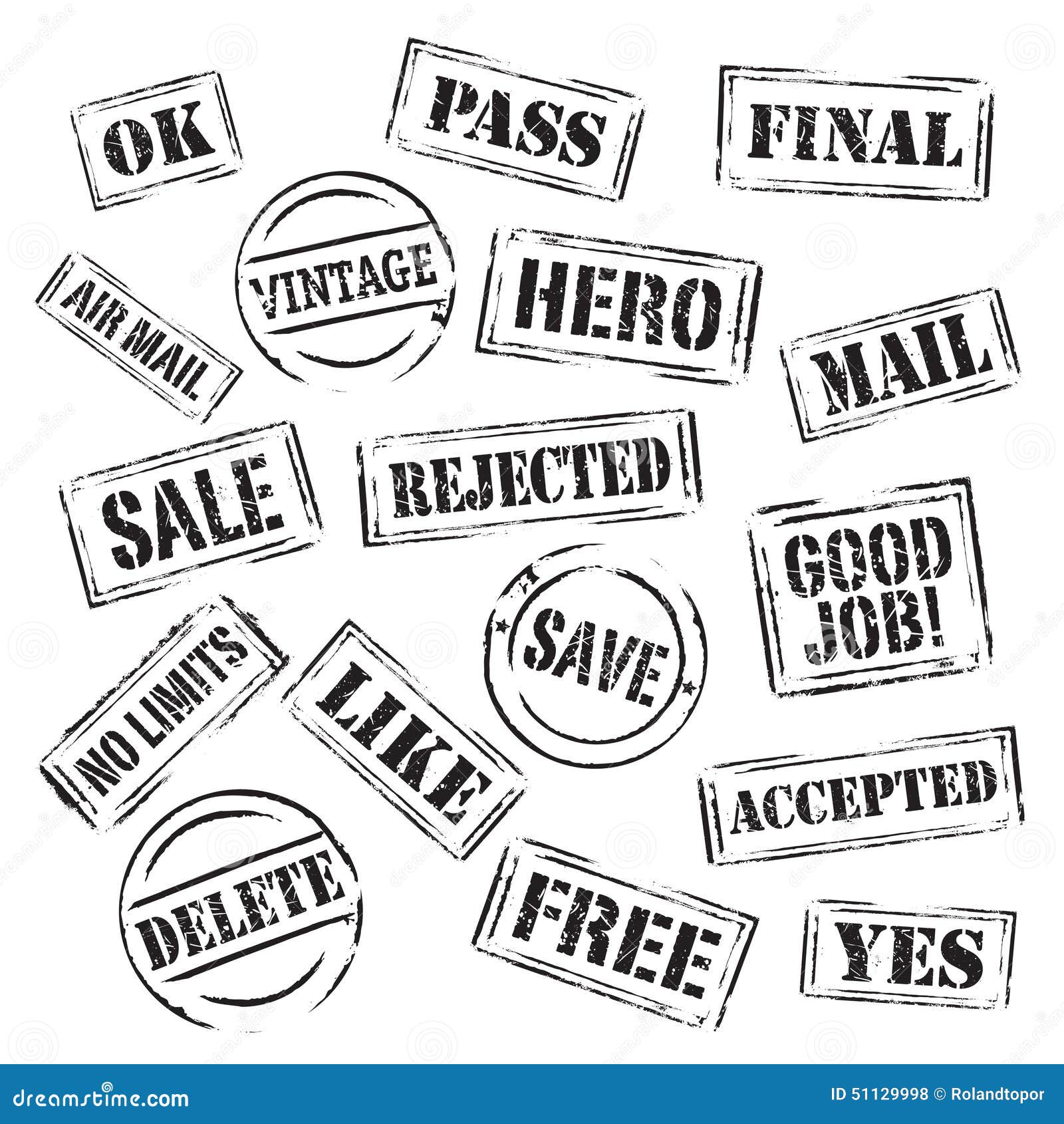 Black grunge stamps stock illustration. Illustration of sketch 51129998