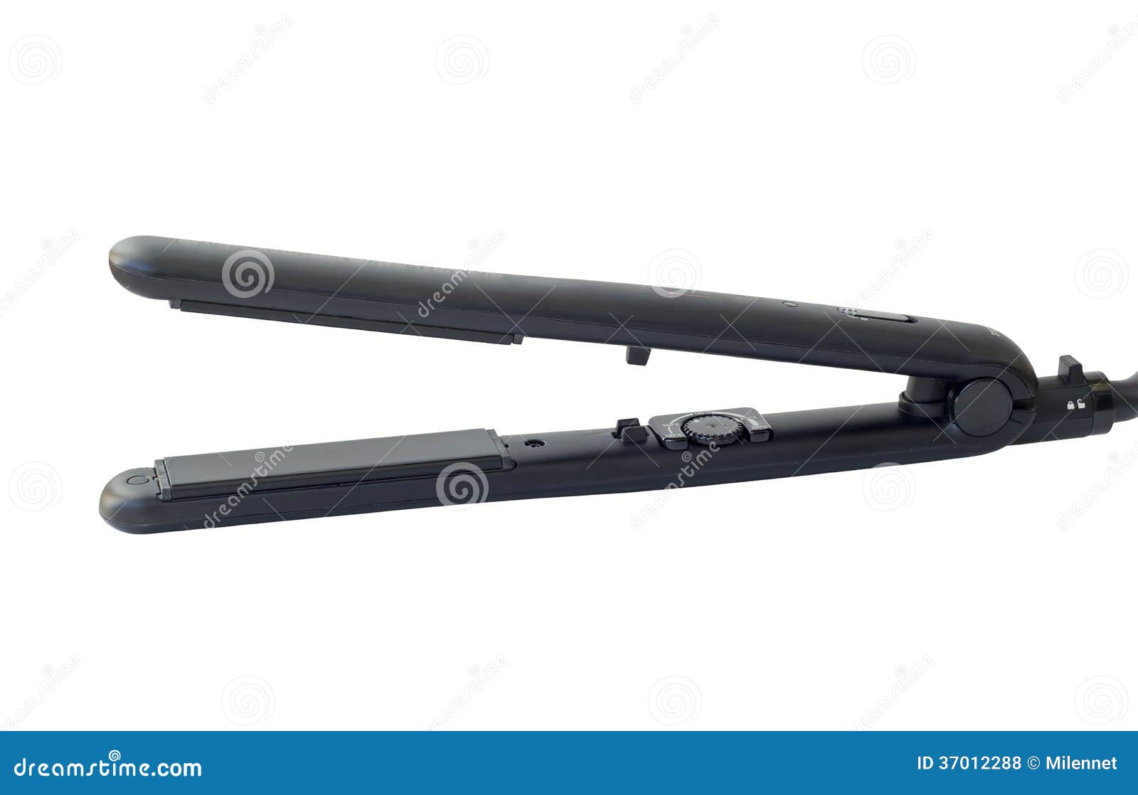Black hair straightener stock photo. Image of hairstyle 37012288