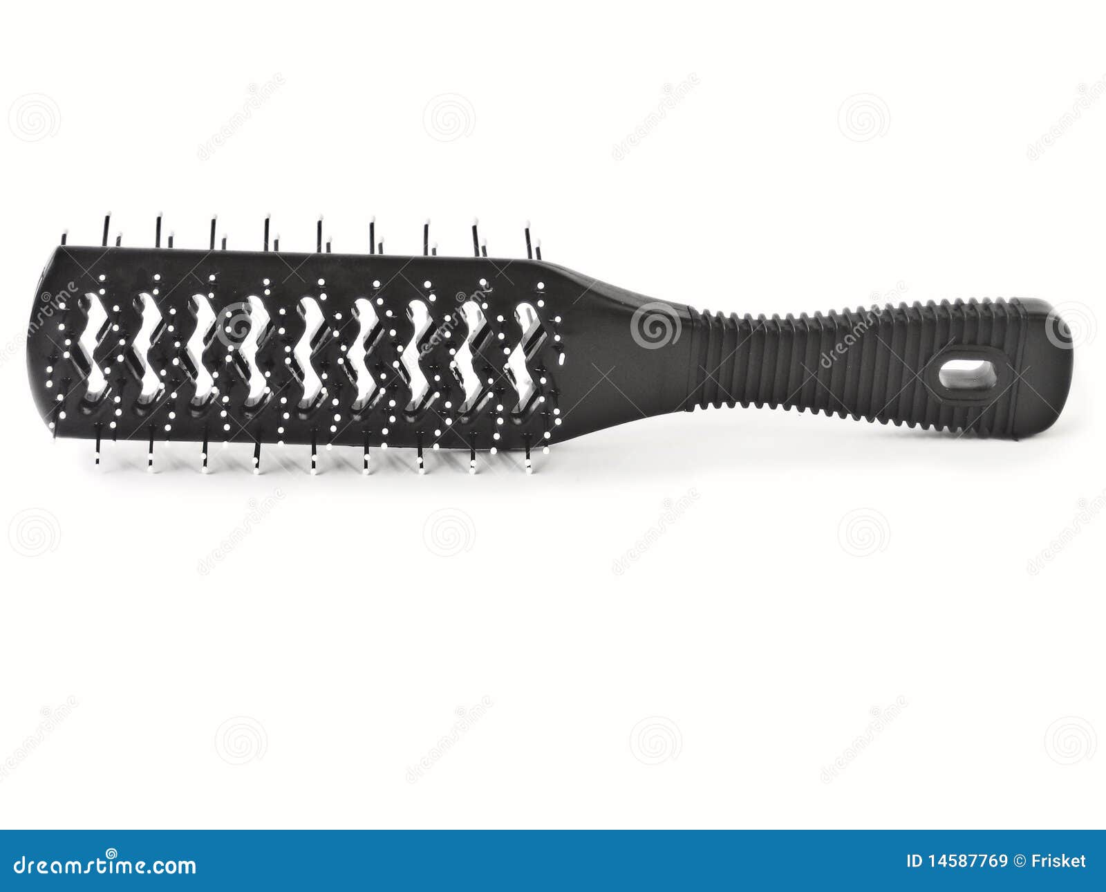 Black Hairbrush stock image. Image of handle, single 14587769
