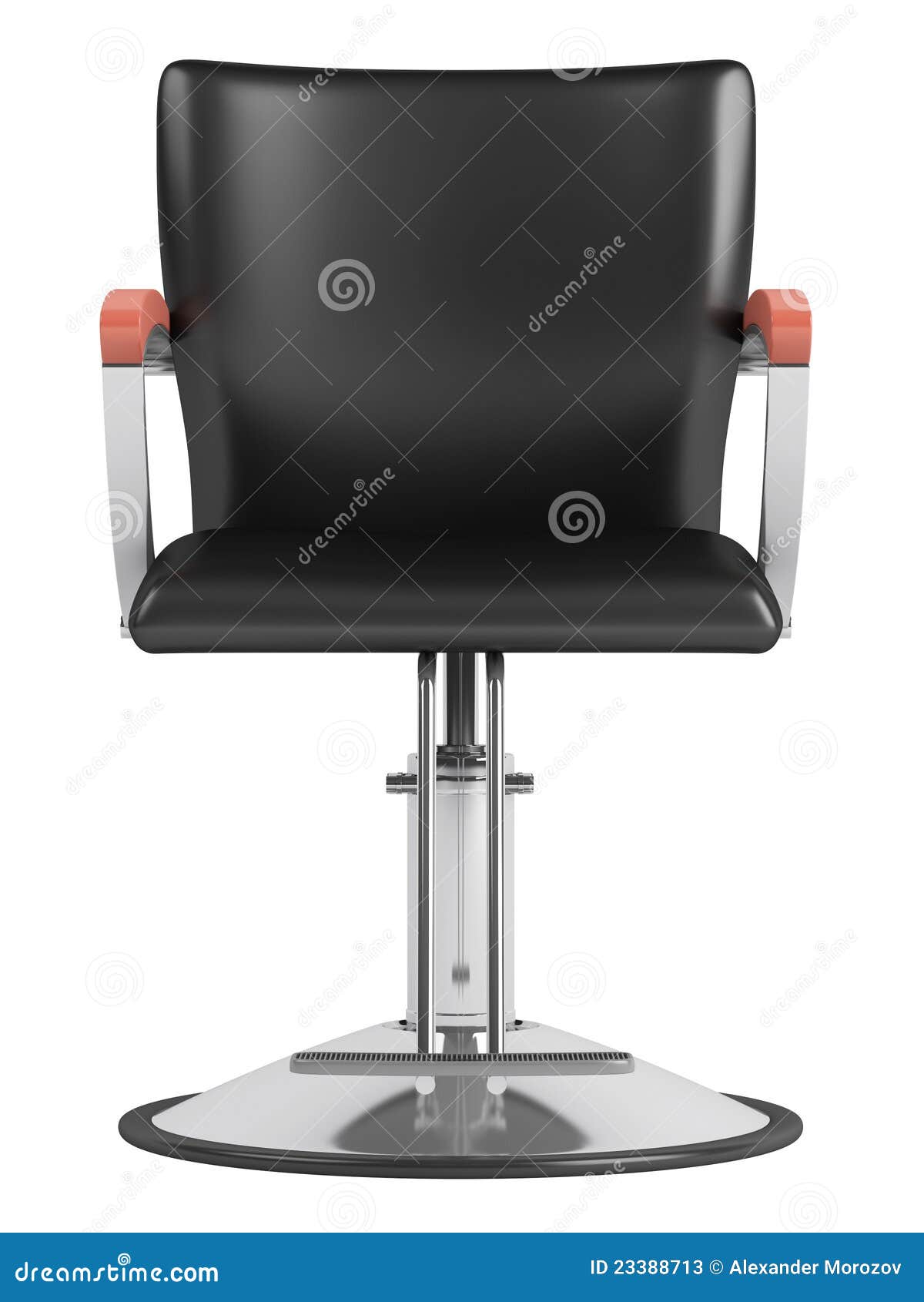 black hairdressing salon chair