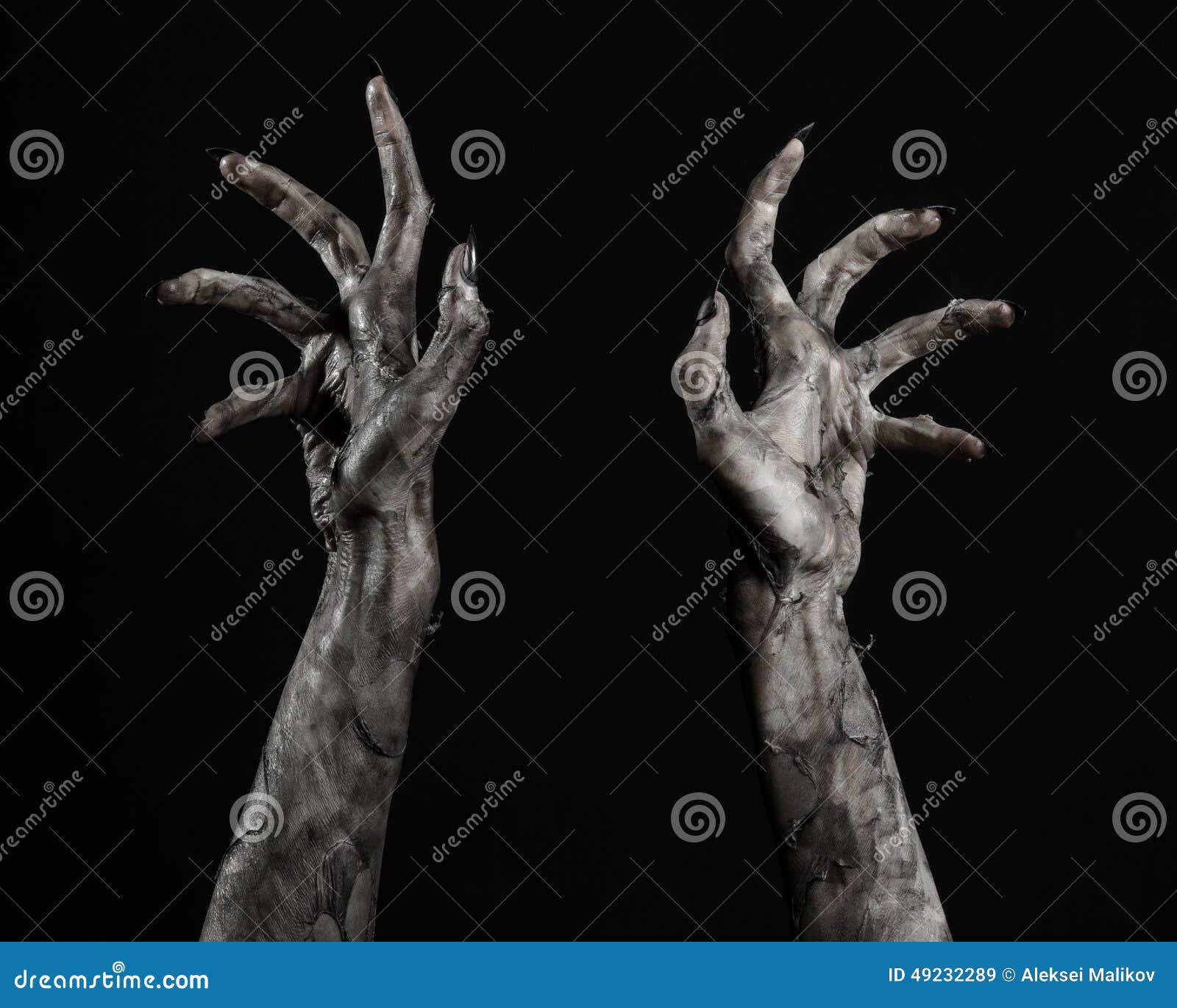 Black hand of death, the walking dead, zombie theme, halloween theme, zombie hands, black background, mummy hands, the hands of the devil, hands monster, studio