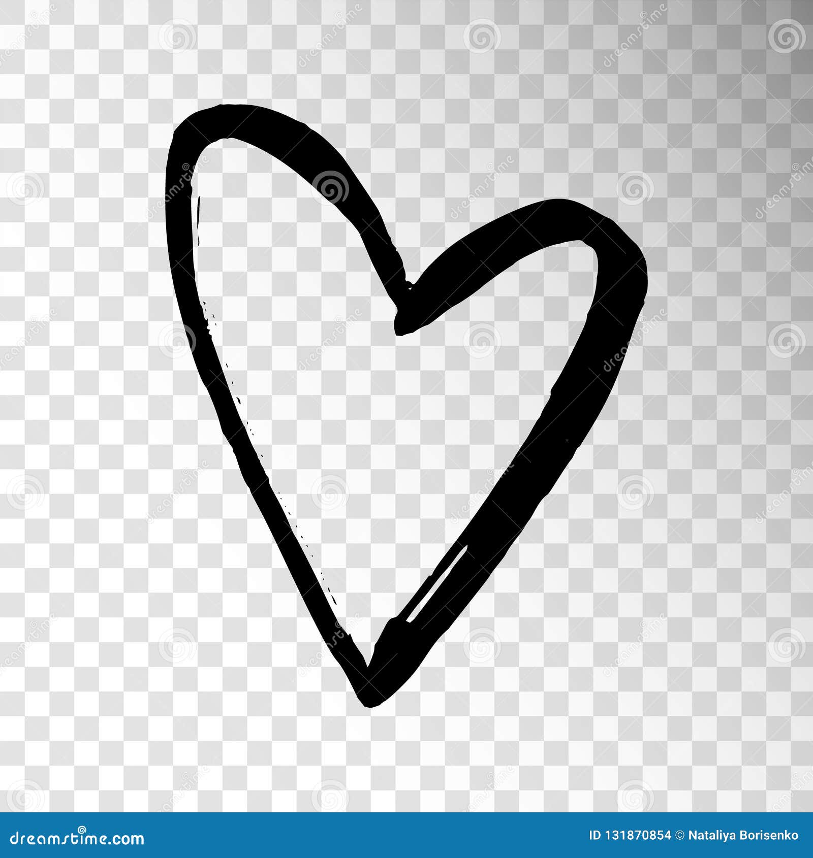 Hand drawn heart' Sticker