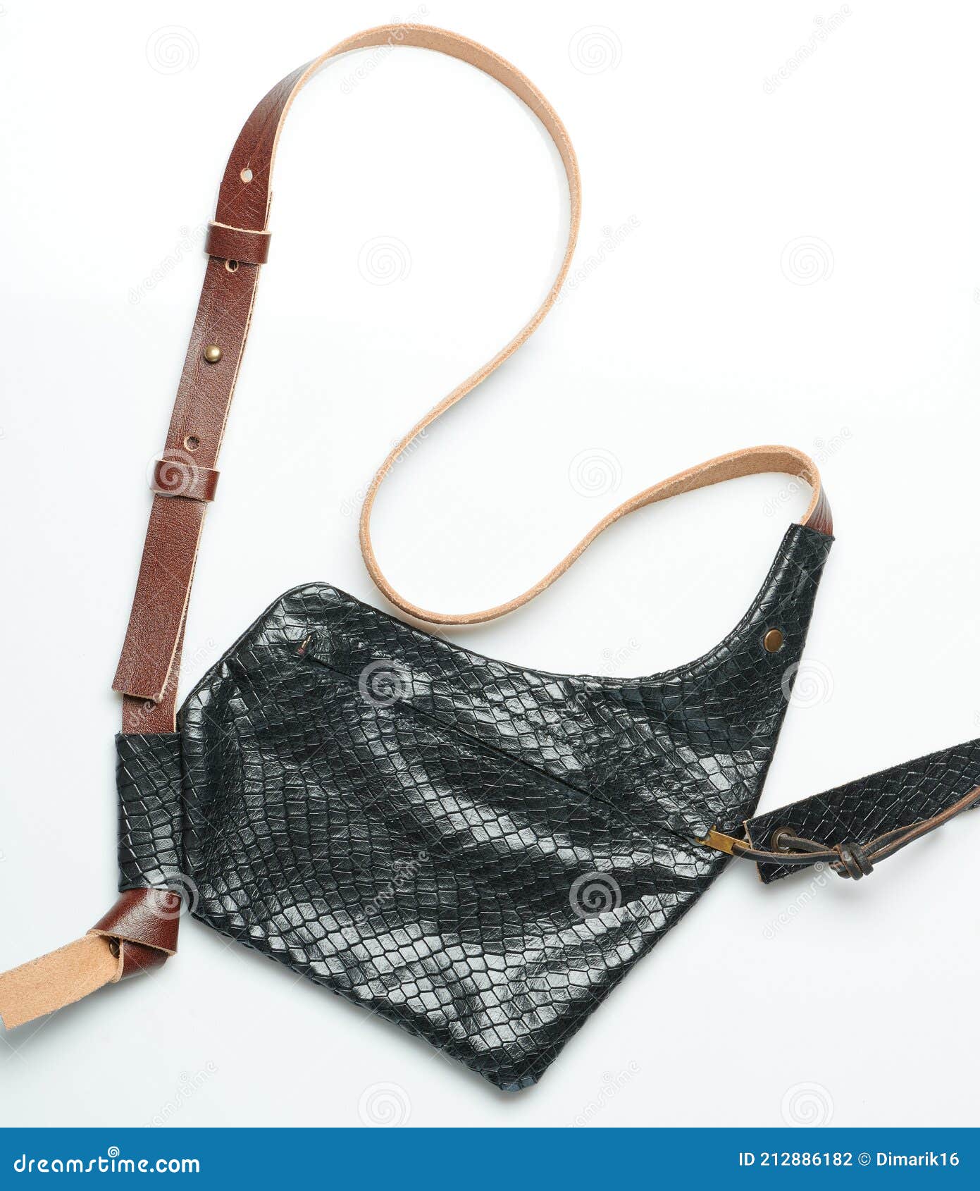 Black Handbag with Shoulder Strap Stock Photo Image of black