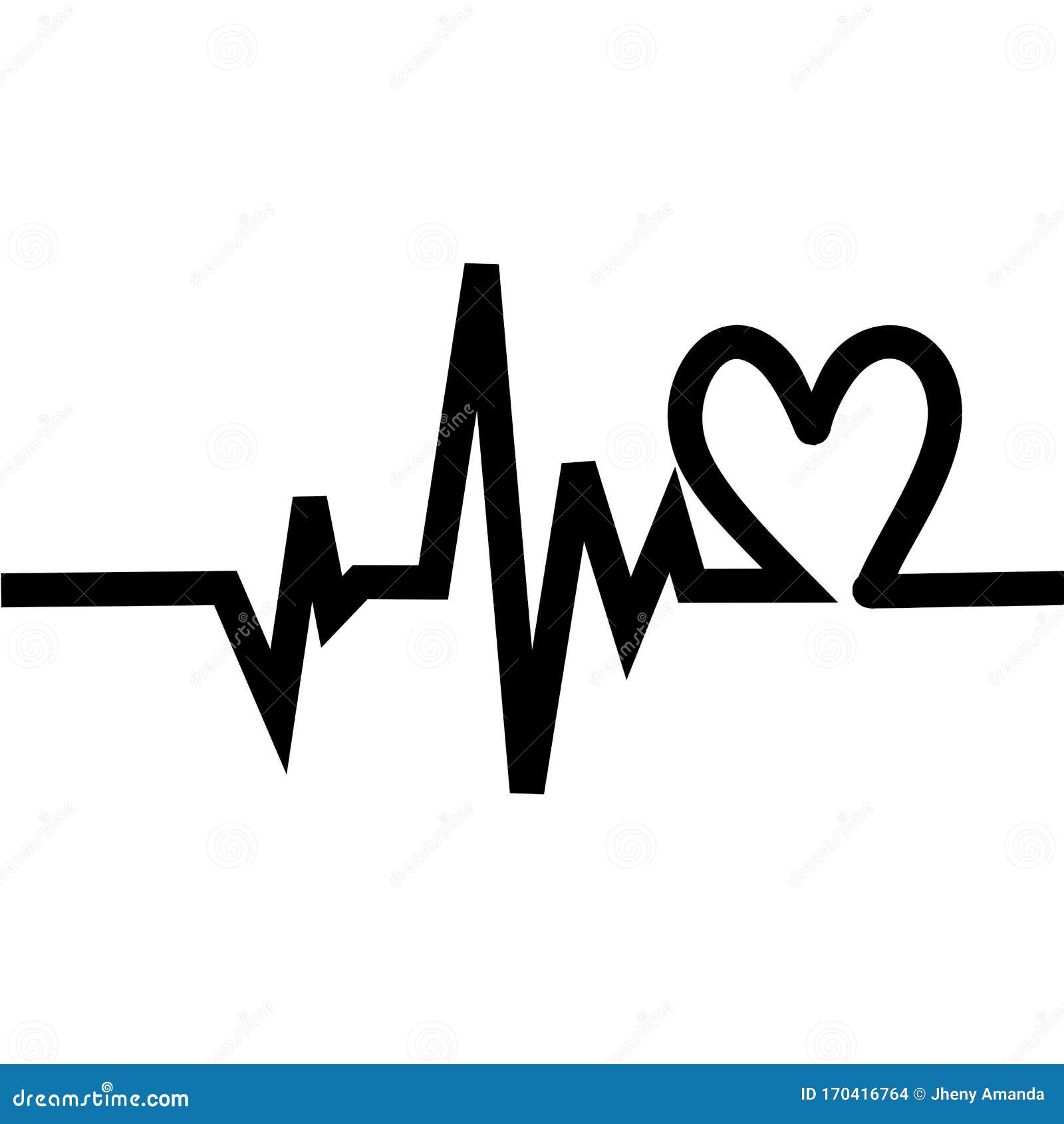 Black Heart Pulse on the White Background. Heartbeat Lone, Cardiogram.  Beautiful Healthcare, Medical. Modern Simple Design. Icon Stock Vector -  Illustration of beat, graph: 170416764