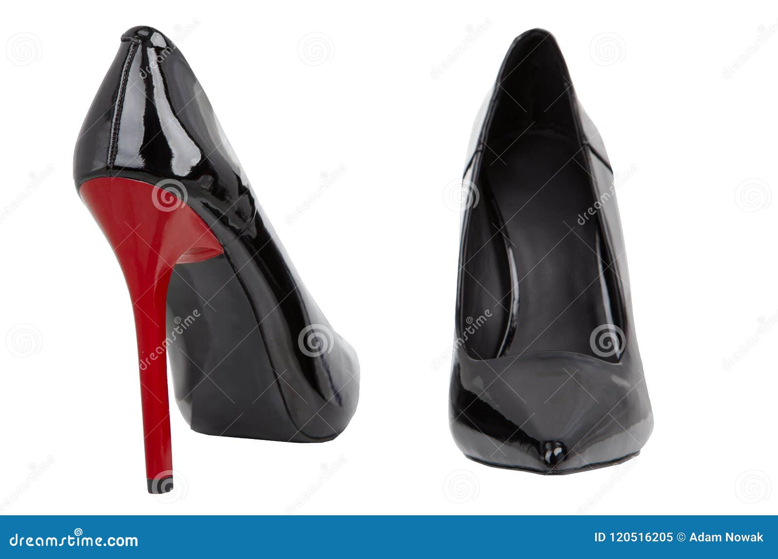 Black heel high - shoes. stock image. Image of beauty - 120516205