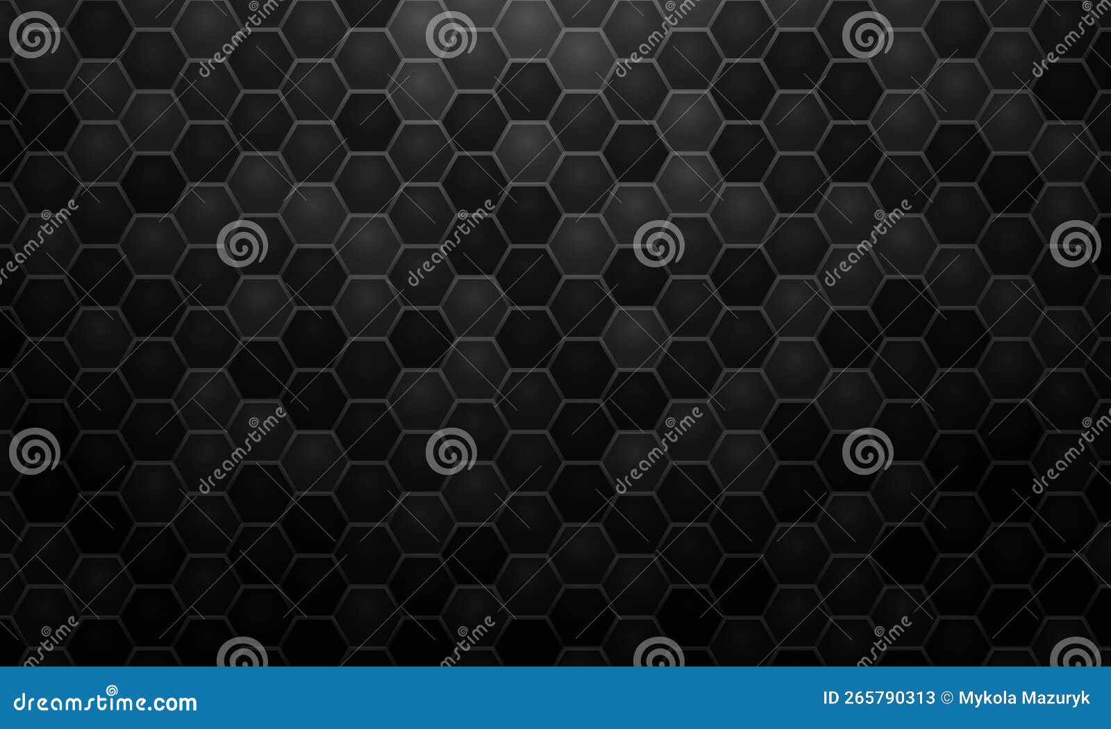 Black Hexagonal Abstract Background with Gradient. Game Grid Wallpaper ...