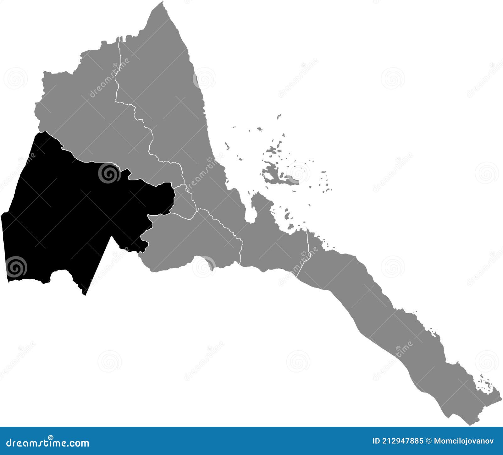 Location Of Eritrea On The World Map With Enlarged Map Of Eritrea With