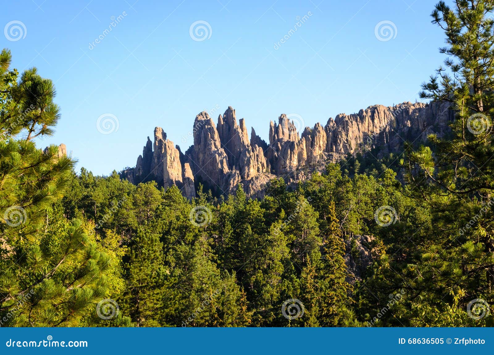 Black Hills stock image. Image of mountain, indian, fort 68636505