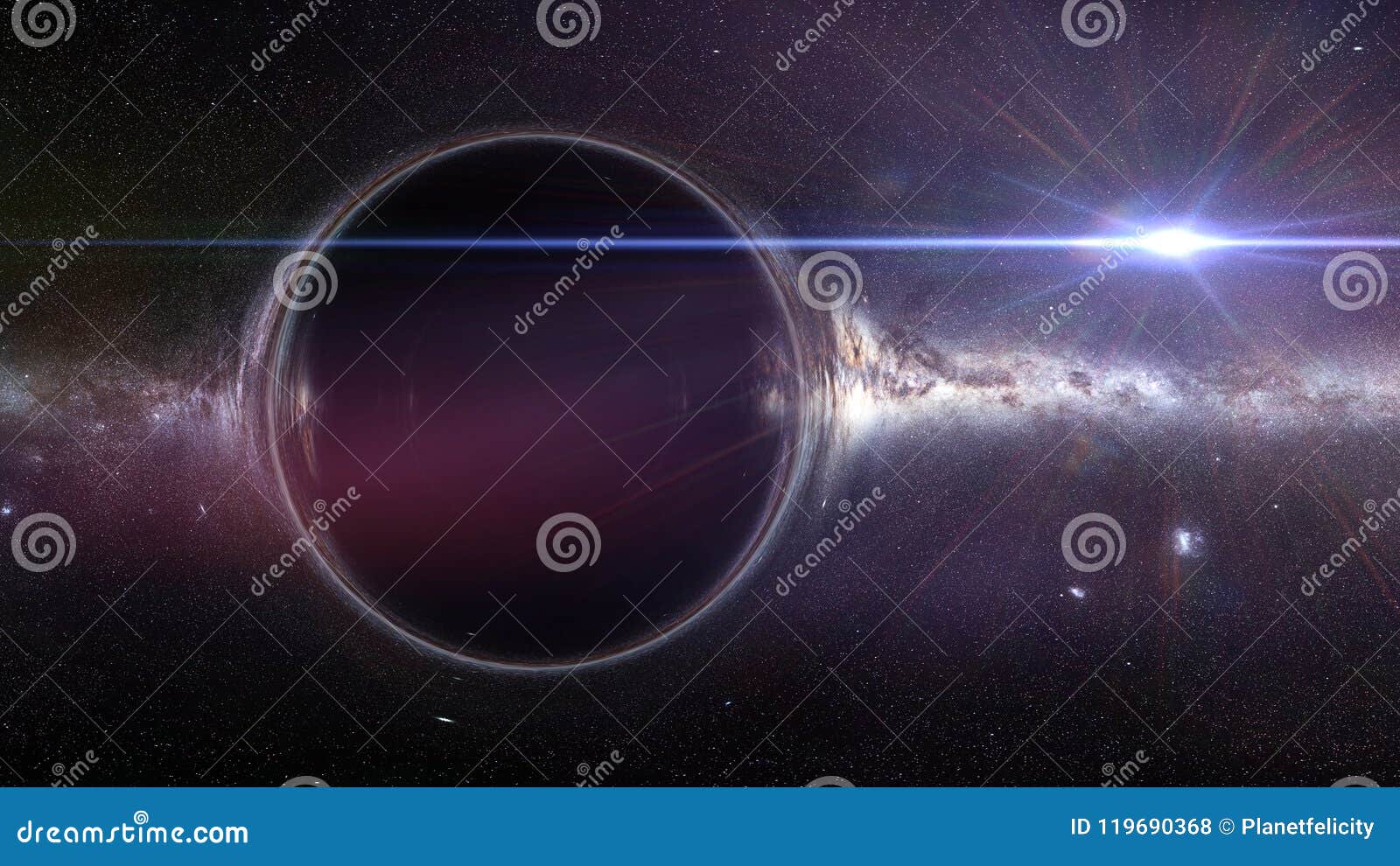 Black hole. Abstract space wallpaper. Universe filled with stars. Stock  Illustration | Adobe Stock