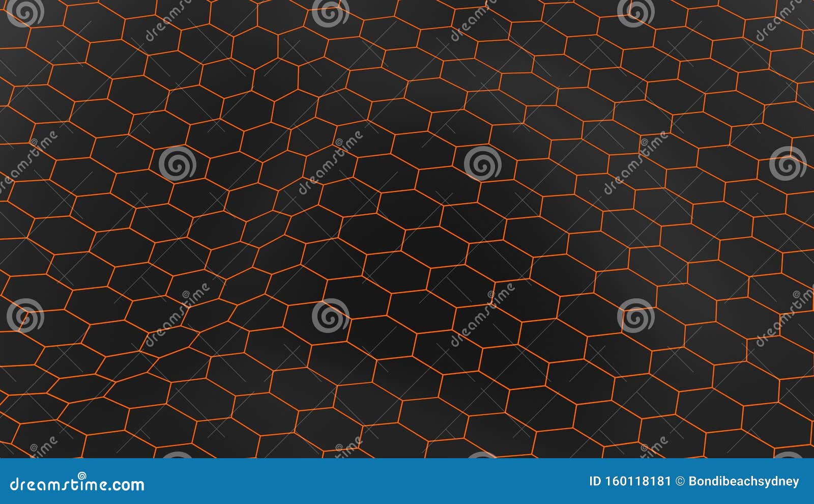 black honeycomb tridimensional background