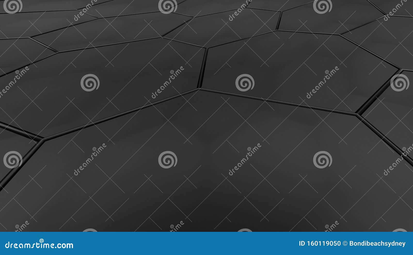 black honeycomb tridimensional background