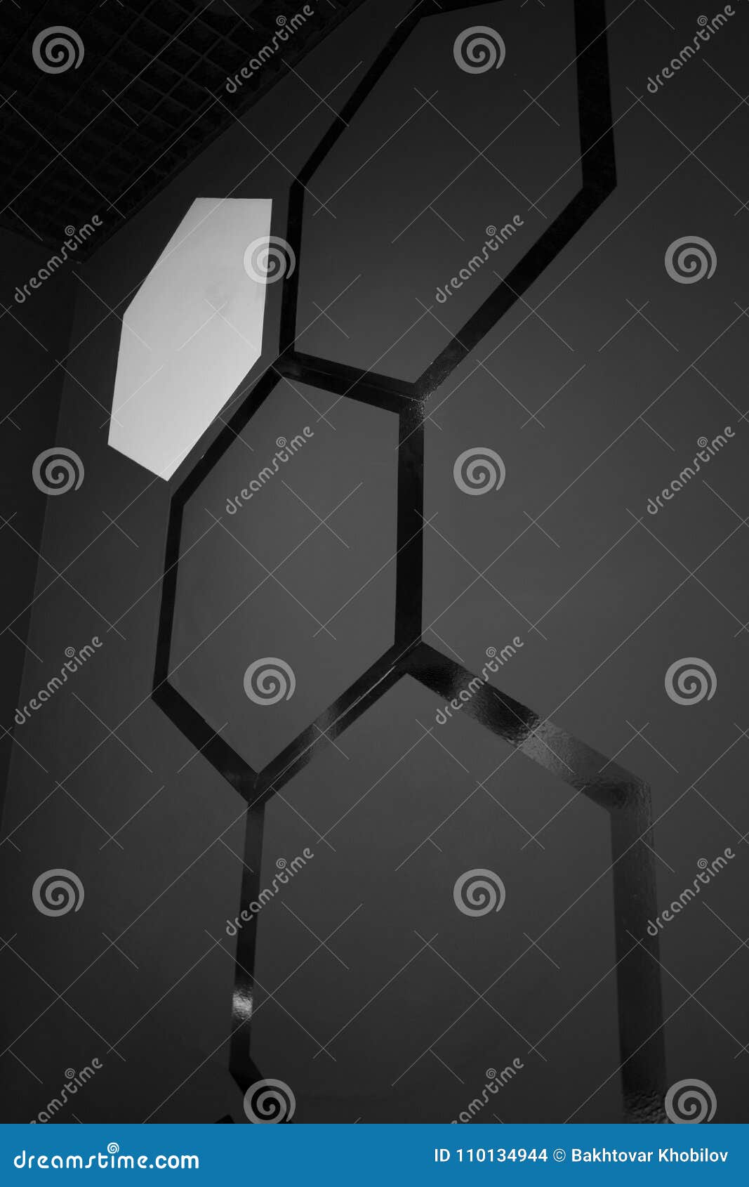 Black wall stock photo. Image of empty, abstract 110134944