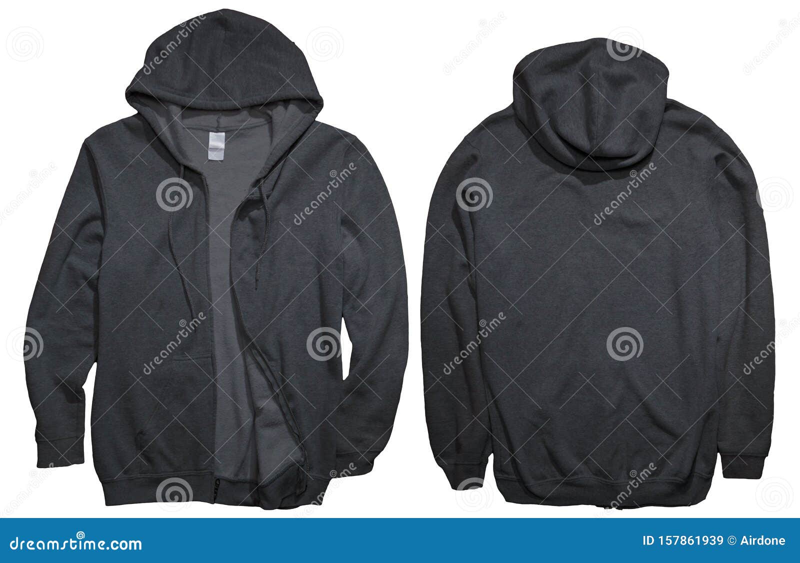 Download Black Hoodie Mock up stock image. Image of casual, cloth - 157861939