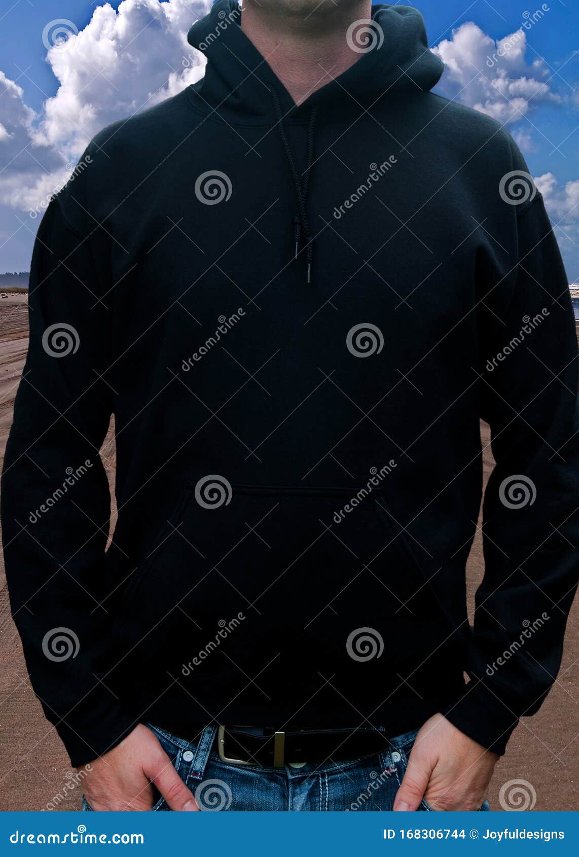 Download Black Hoodie Shirt Mockup Man Stock Photo - Image of ...