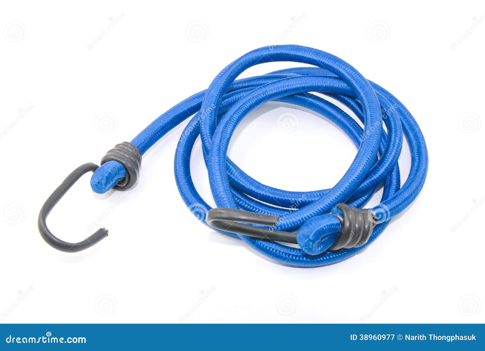 Black Hook with Elastic Rope Stock Image Image of length, nylon 38960977