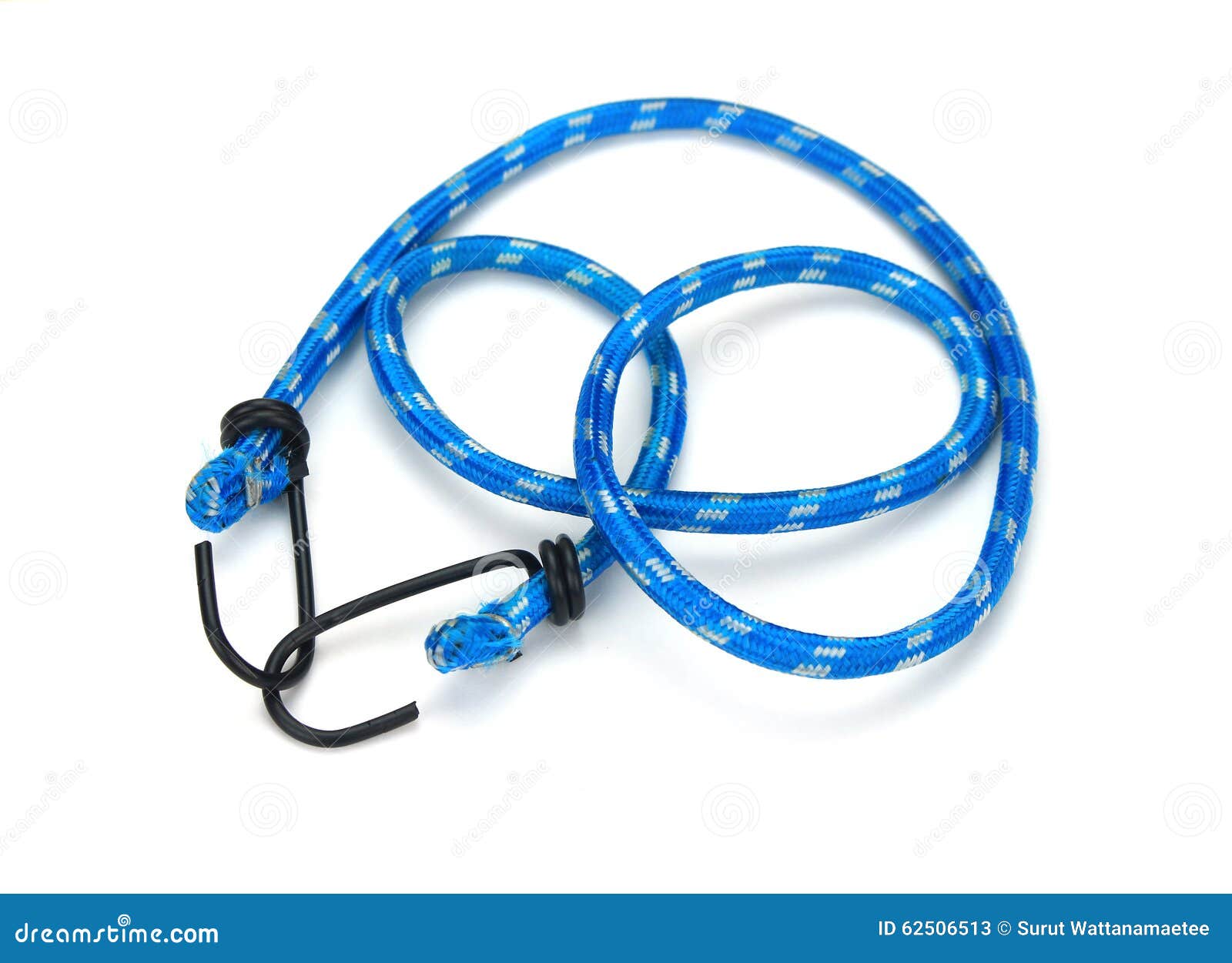 Black Hook with Elastic Rope Stock Image Image of braided, cable
