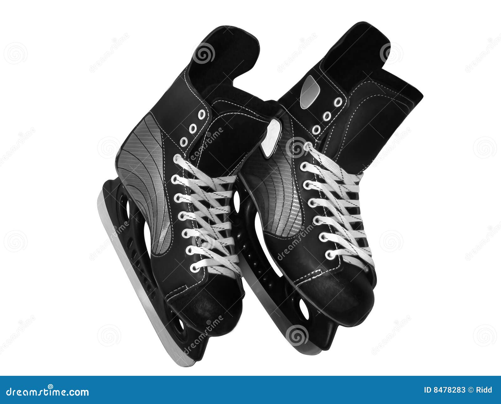 Black ice skate stock image. Image of sharp, blade, foot 8478283