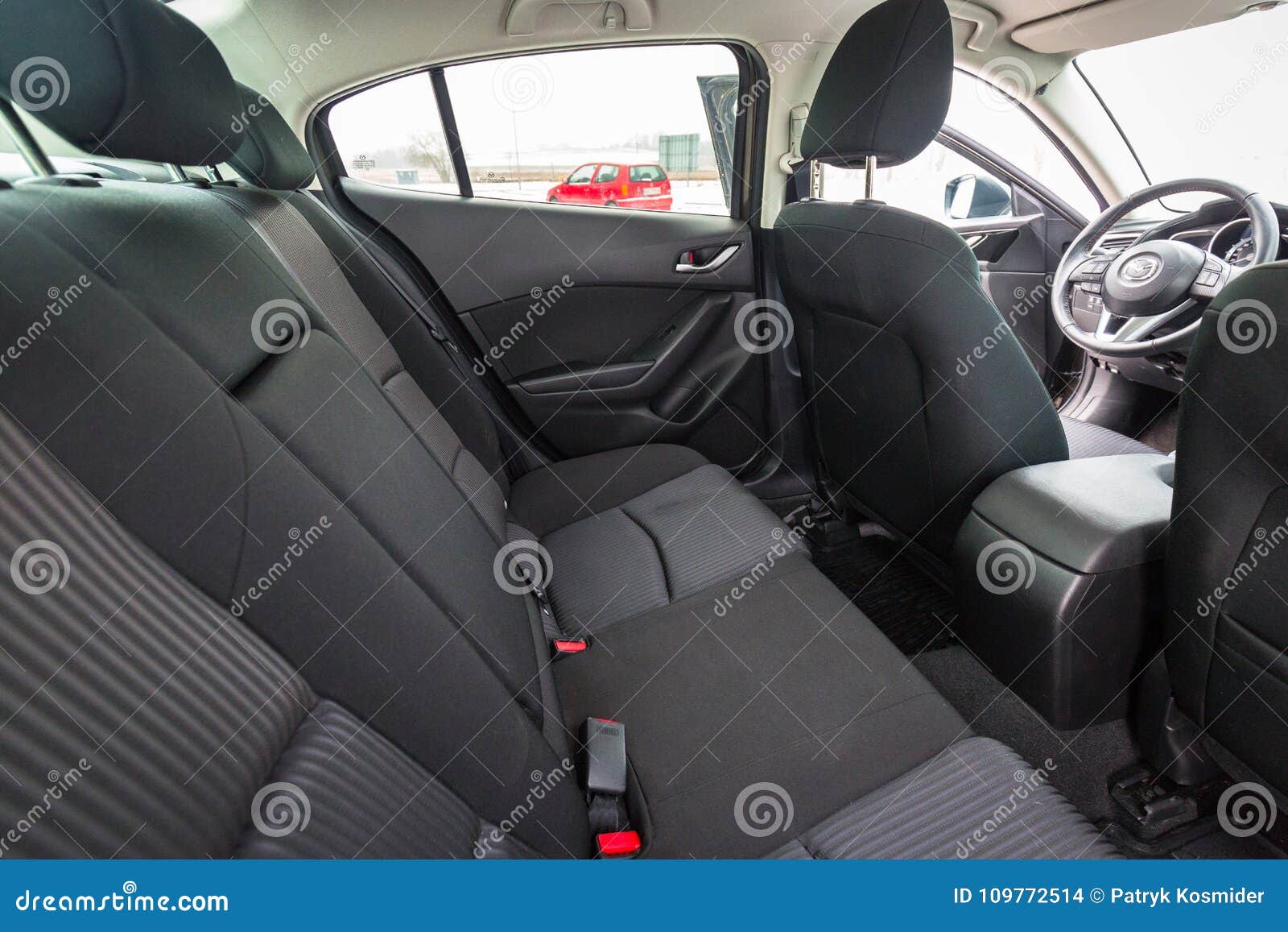 Black Interior Of Mazda 3 Editorial Stock Image Image Of