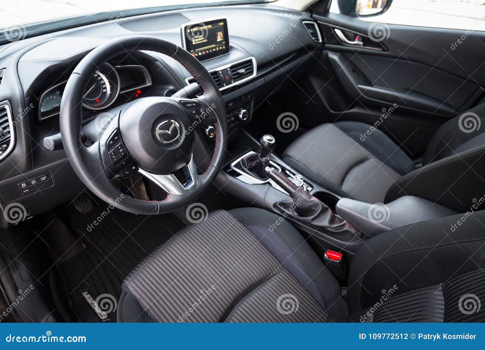 Black of Mazda 3 editorial photography. Image of lifestyle -