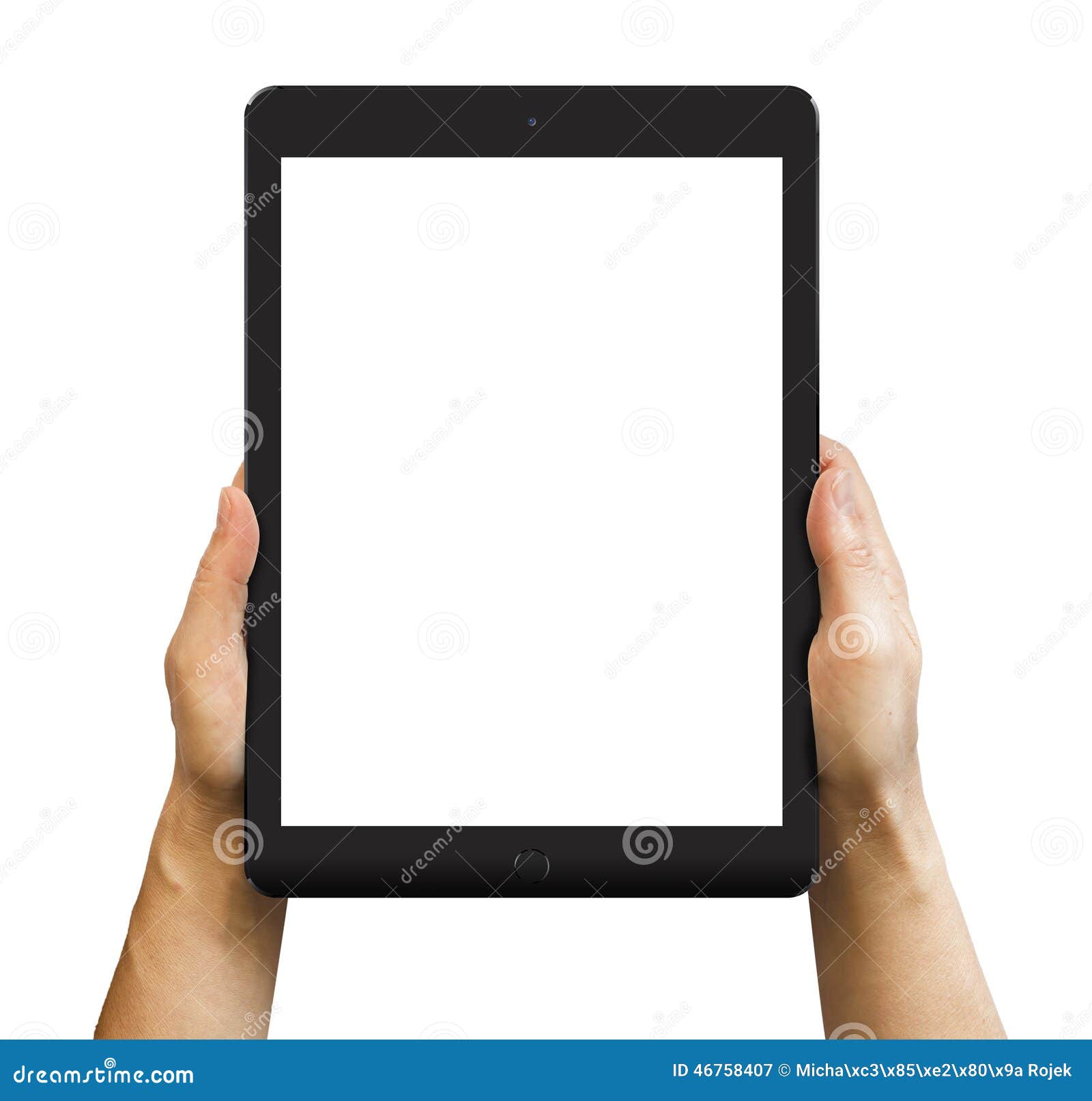 Black IPad Air 2 In Woman's Hands. Editorial Photography Black IPad Air 2 In Woman's Hands. Editorial Photography