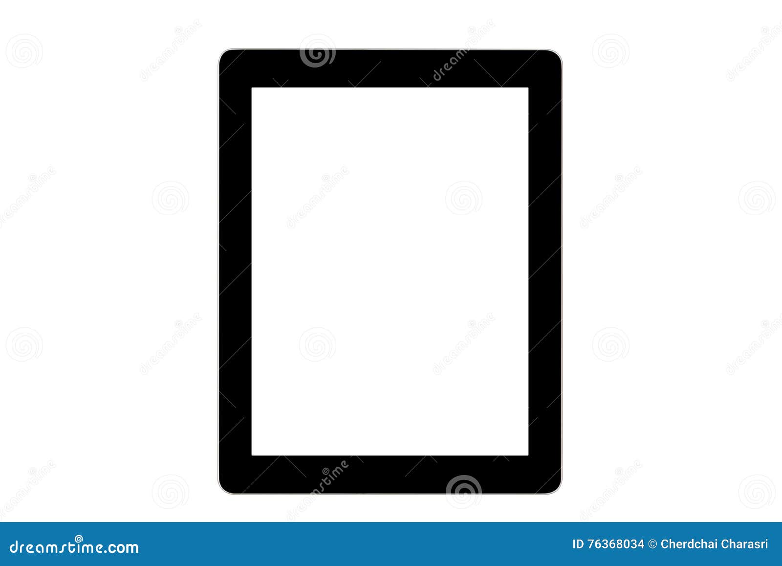 Black Ipad on White Background Stock Photo Image of multimedia, close