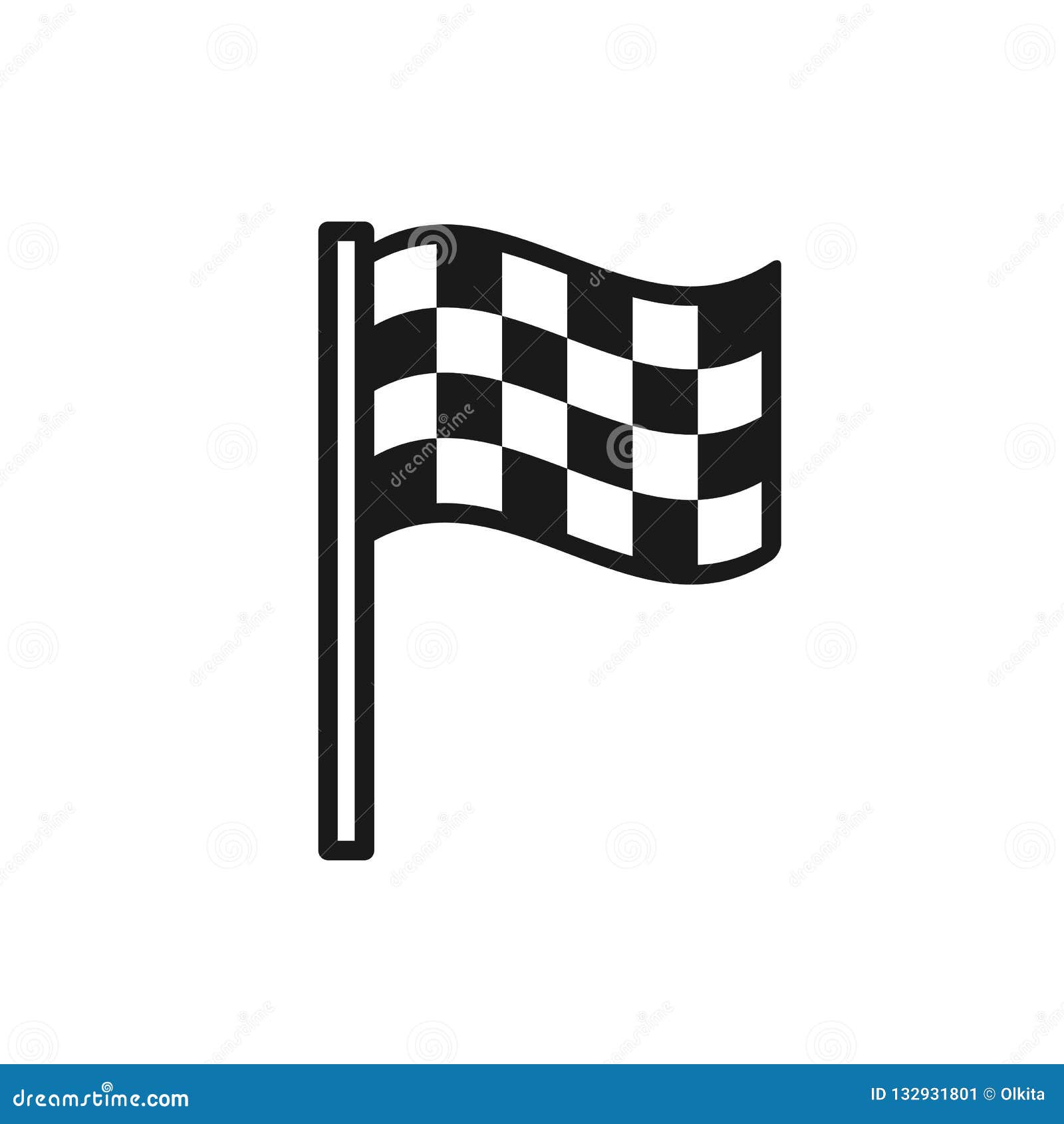 Finish Line Flag Illustrations & Vectors