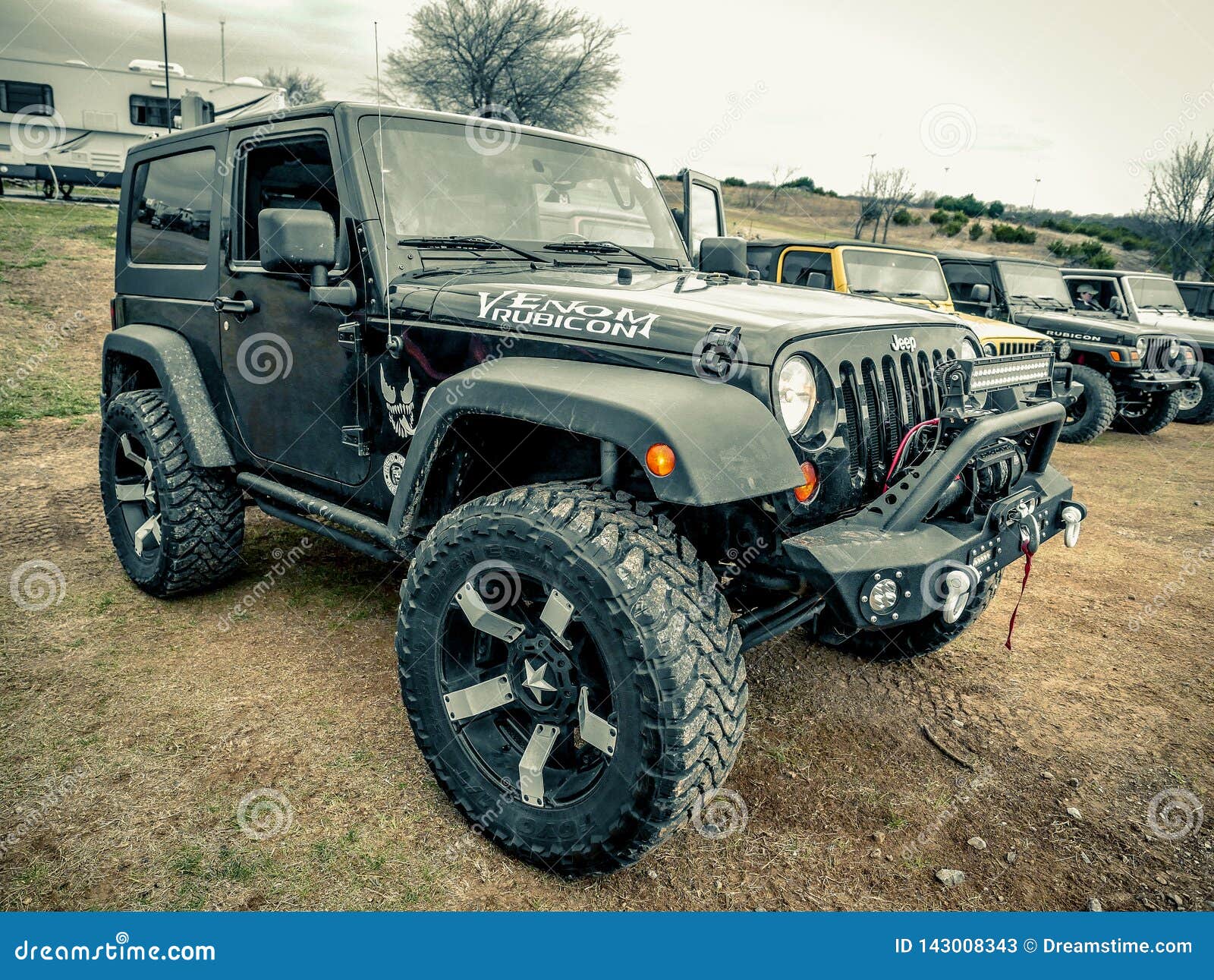 Black Jeep Wrangler Rubicon Editorial Stock Photo - Image of jeeps, chief:  143008343