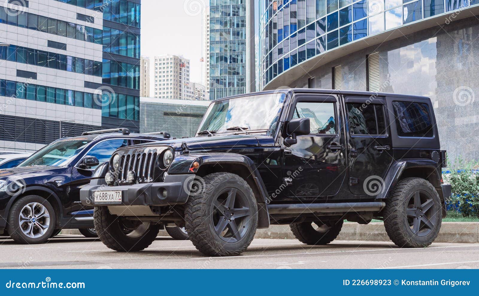 Black Jeep Wrangler Unlimited 4x4 SUV Car Parked on the Street in the City  Editorial Stock Photo - Image of moscow, town: 226698923