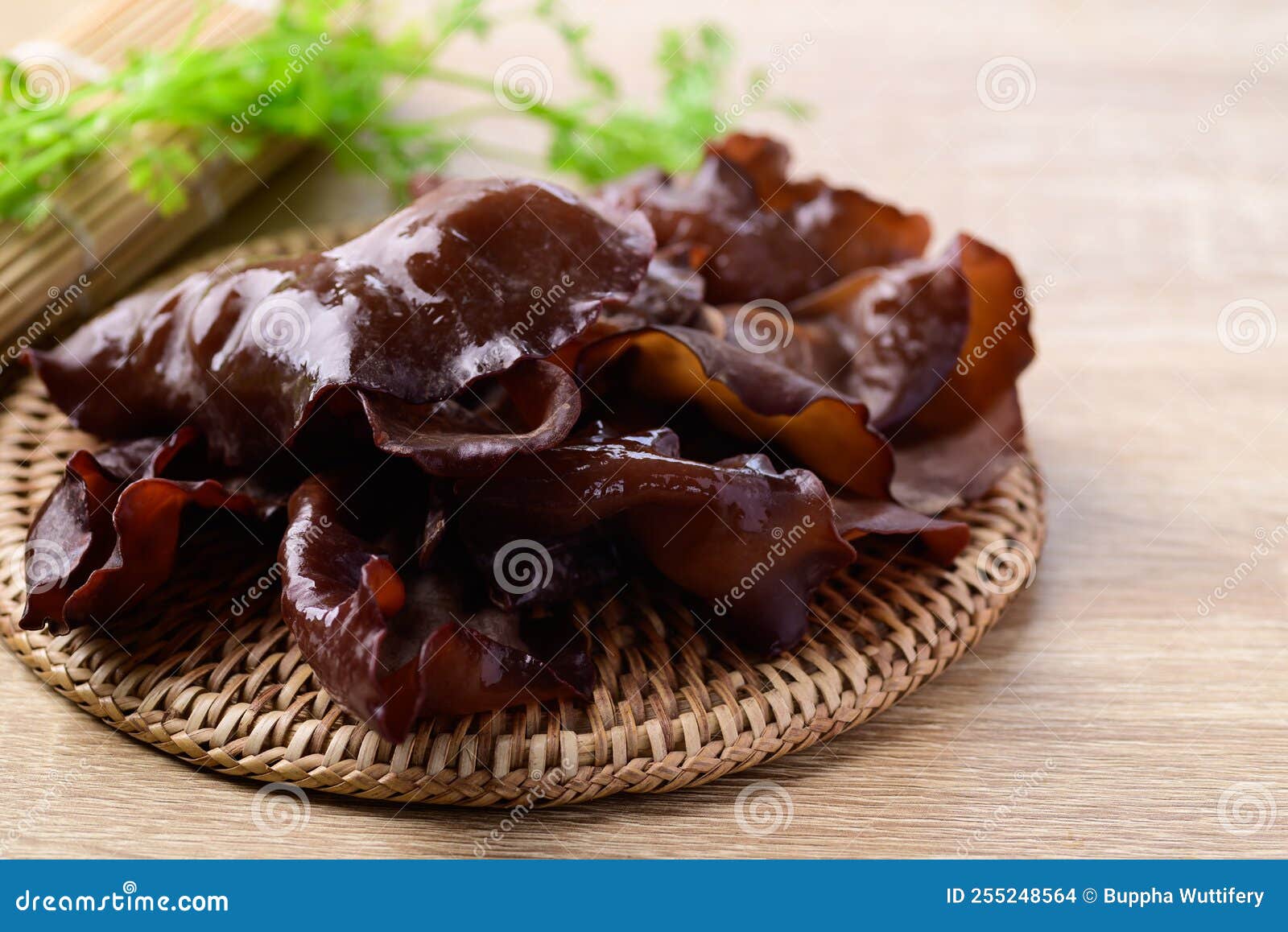 Black Jelly Mushroom or Wood Ear Mushroom Stock Photo Image of black