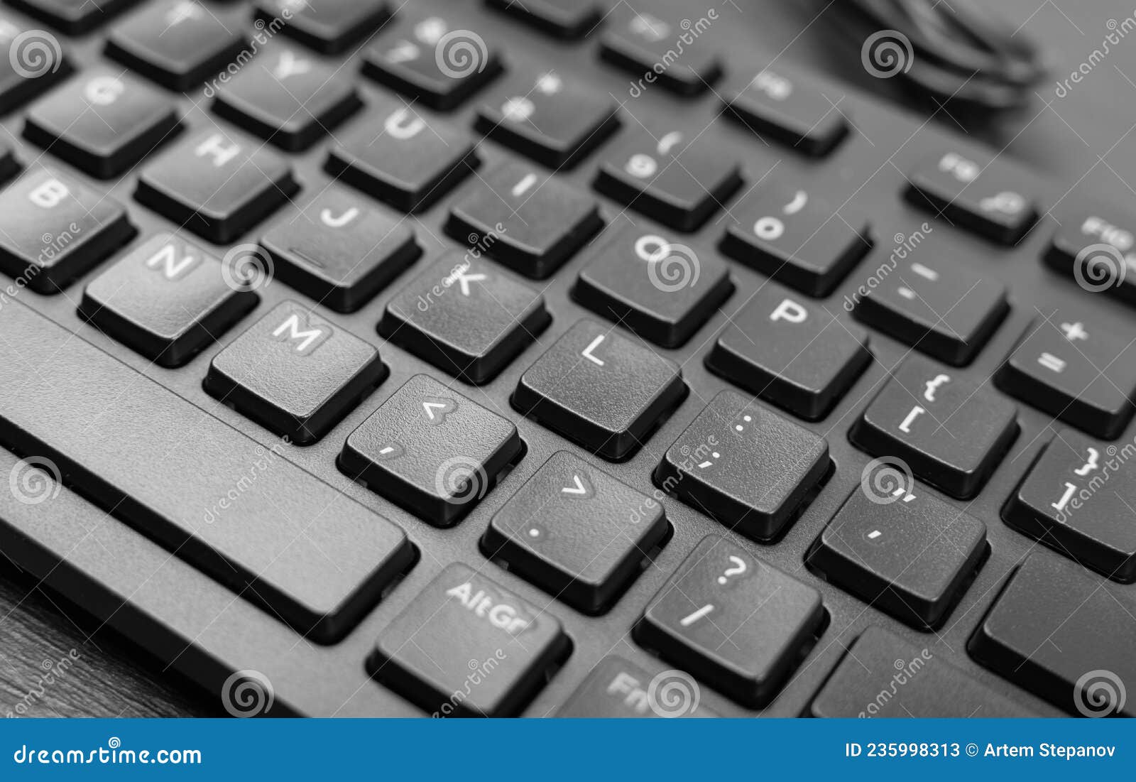 black keyboard keys, macro shot of keyboard buttons