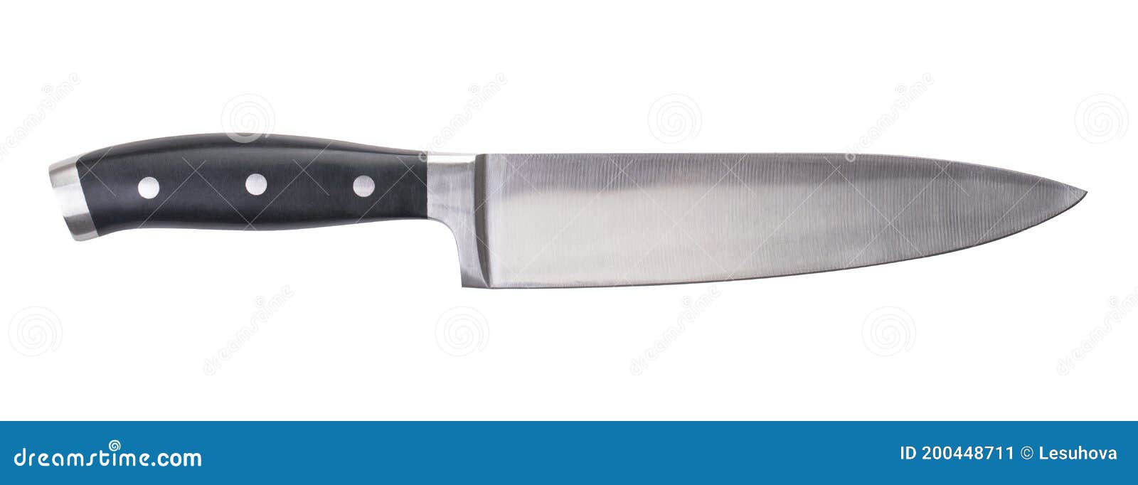 Black kitchen knife stock image. Image of brown, culinary 200448711