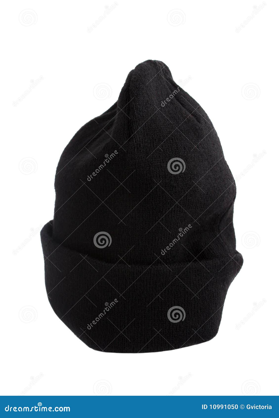 Black knitted cap stock photo. Image of headwear, warm - 10991050