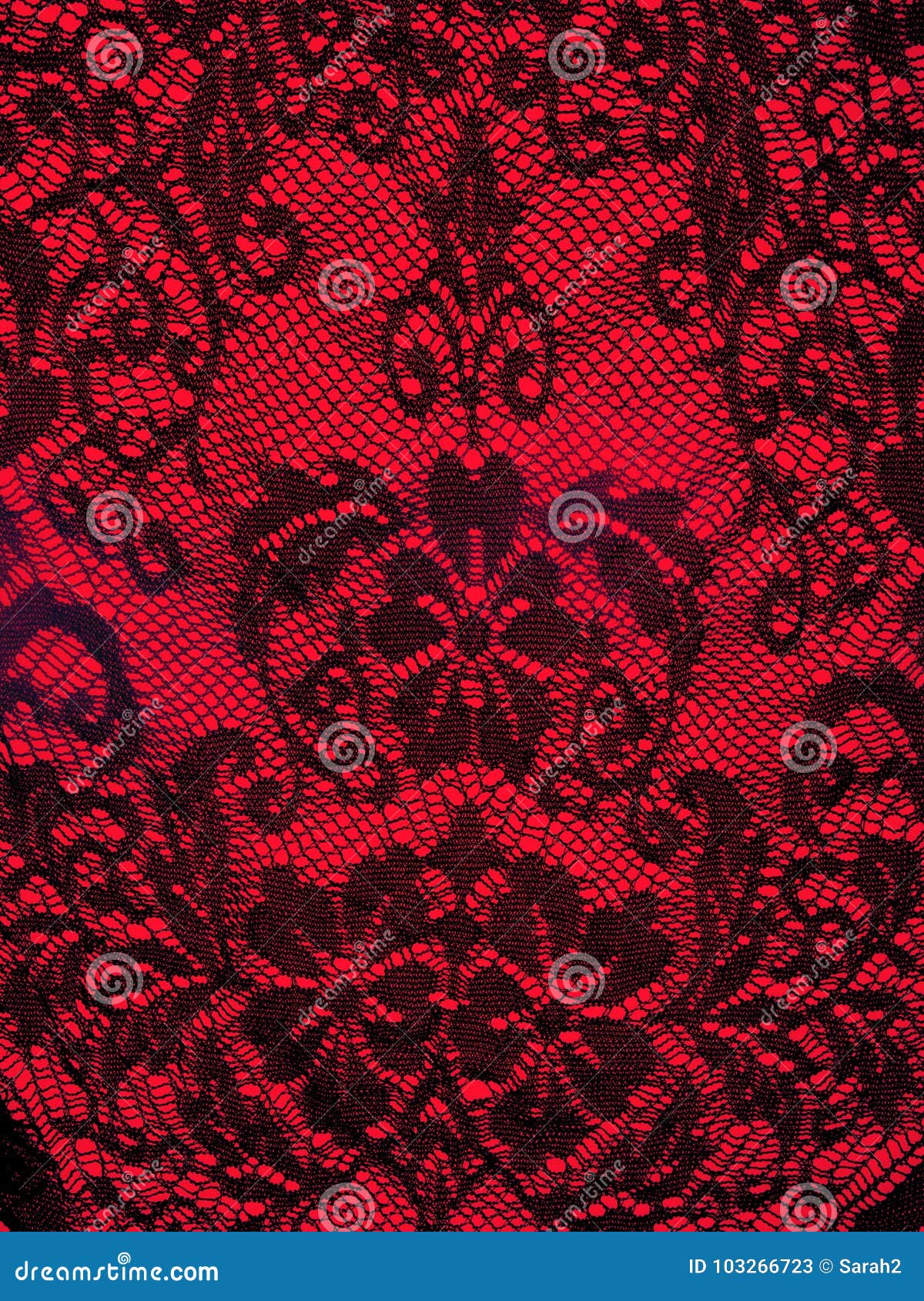 Black Lace on Red Background. Stock Image - Image of floral, black ...