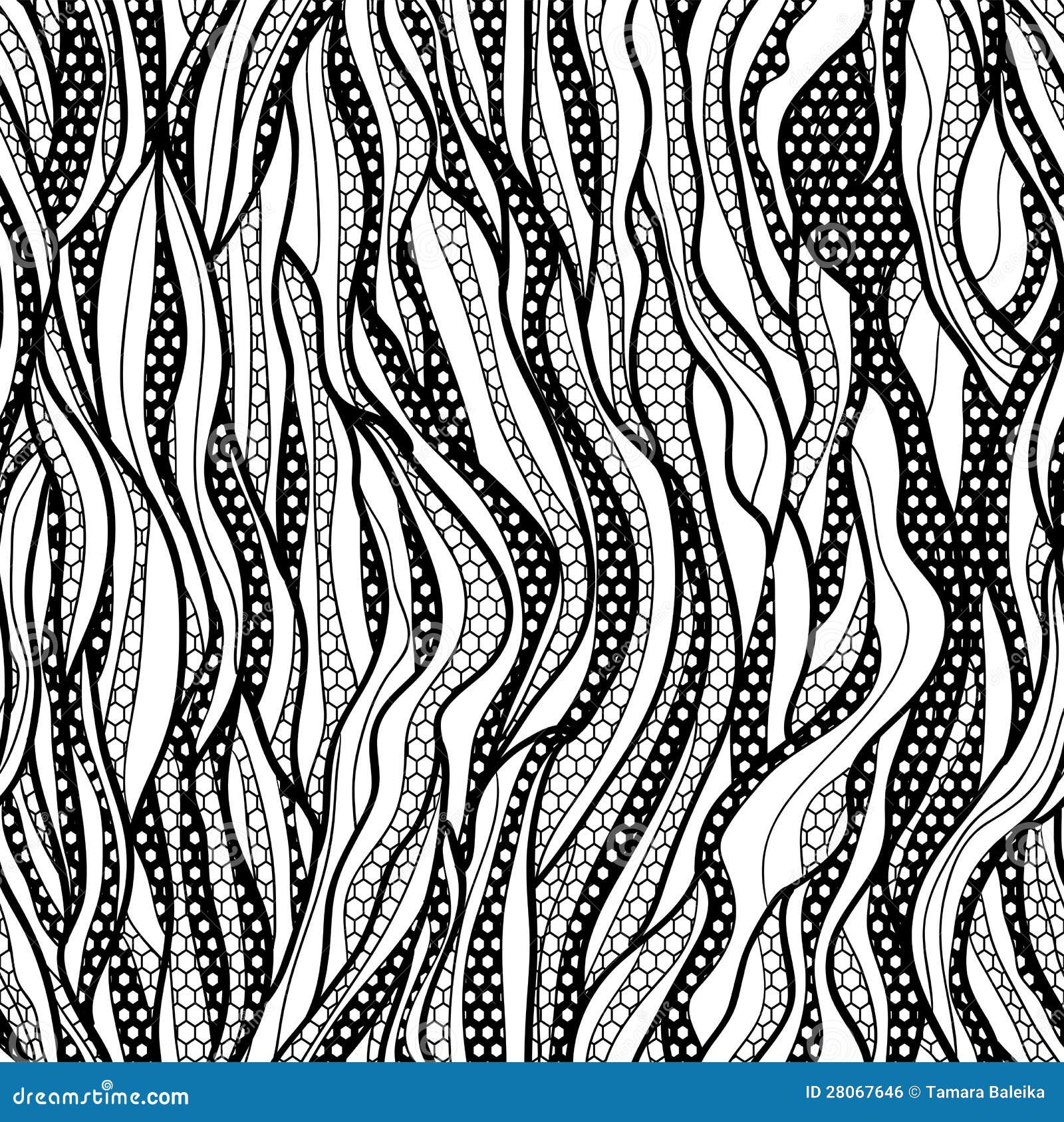 Black Lace Seamless Pattern Stock Vector