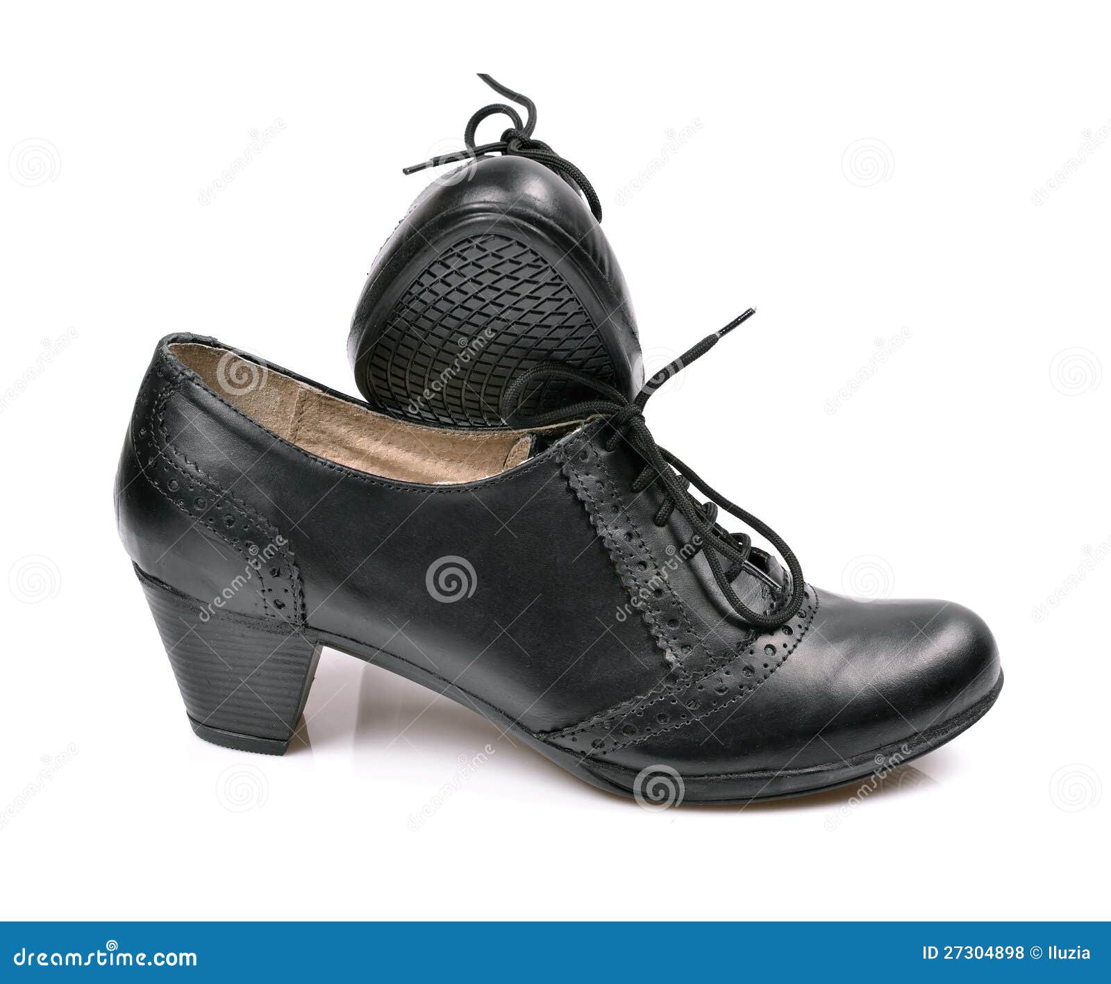 Black ladies shoes stock photo. Image of detail, comfortable 27304898