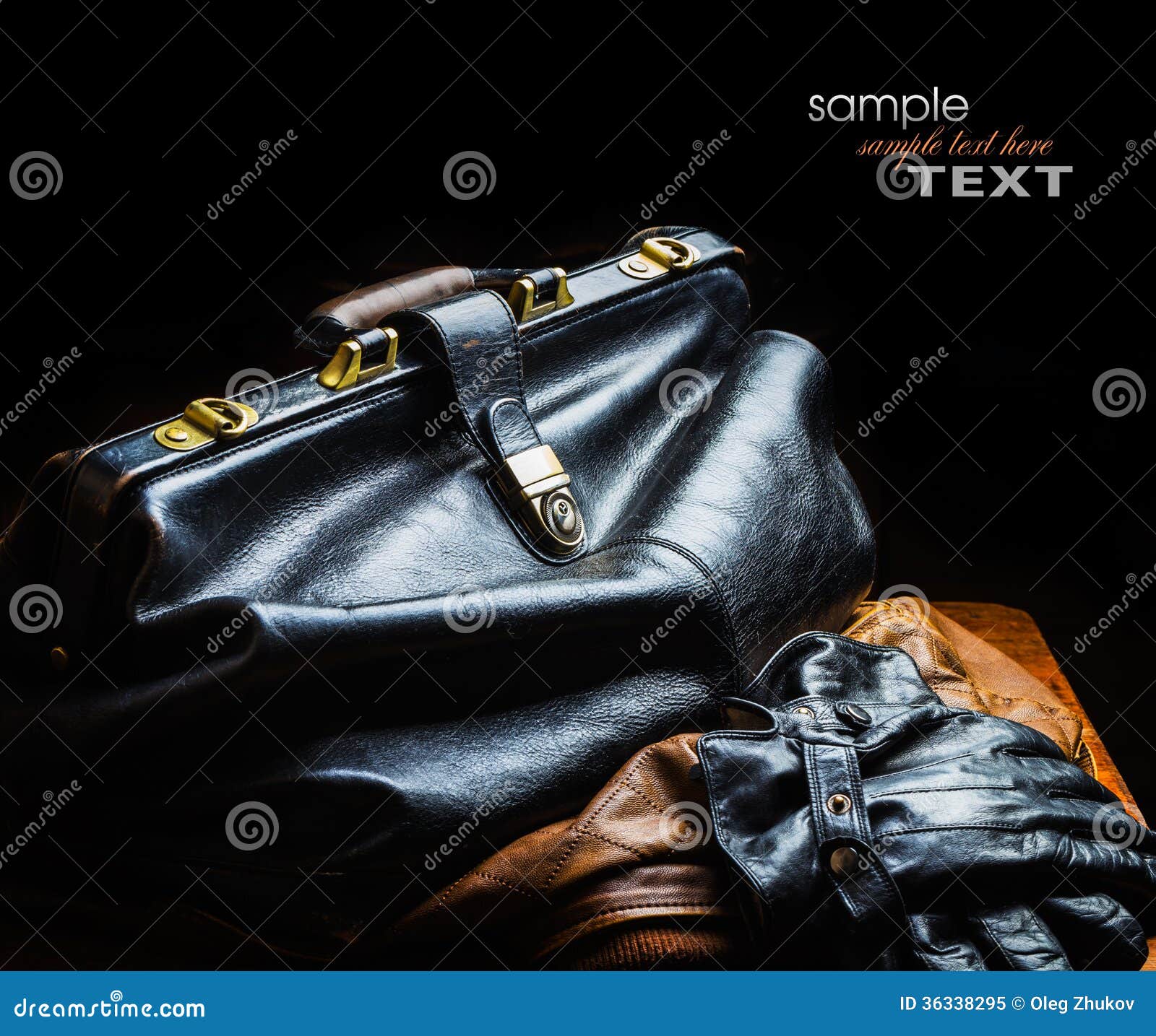 Black leather bag stock image. Image of beauty, pair 36338295