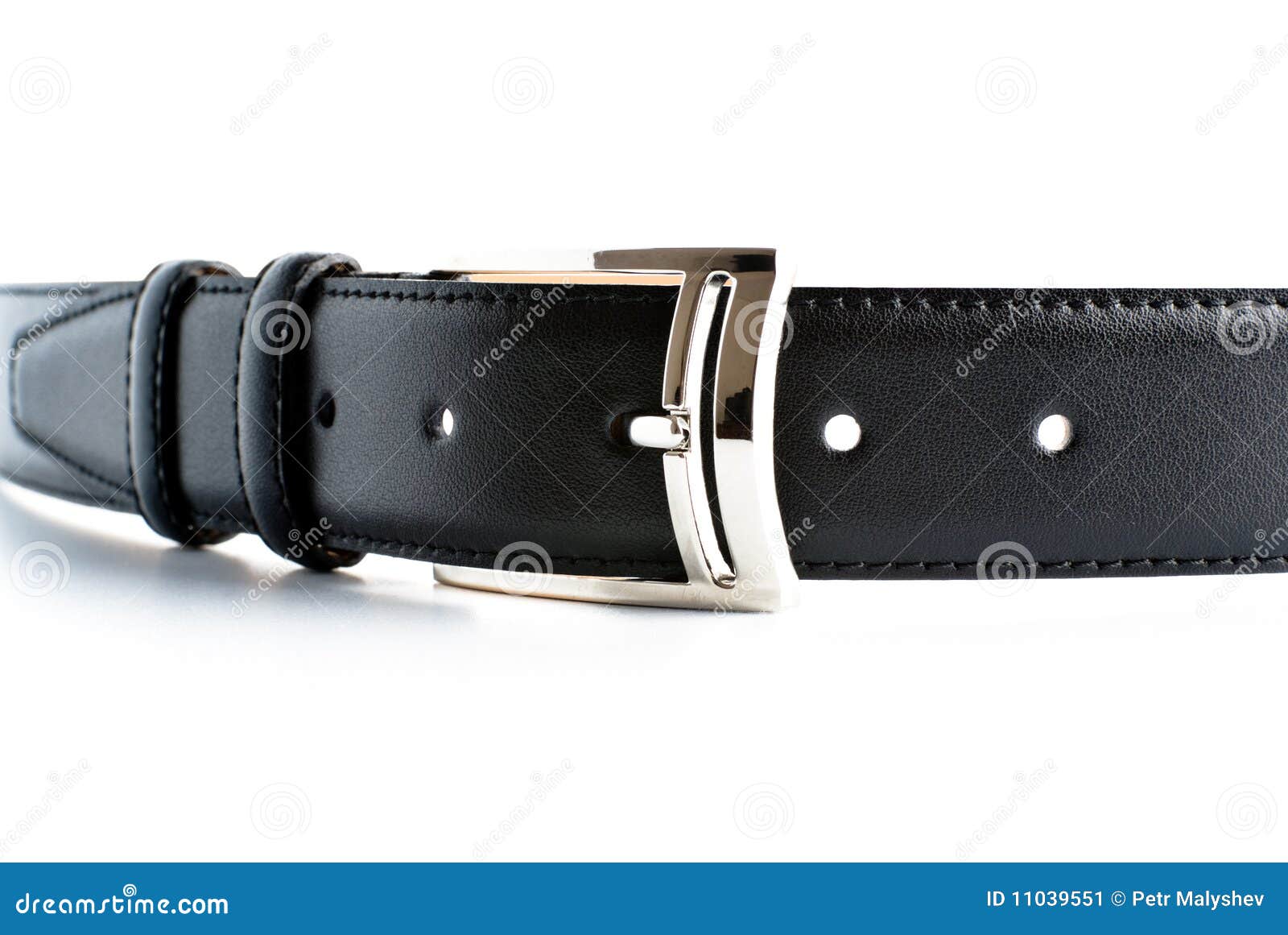 Black Leather Belt with Buckle Stock Image Image of belt, beige 11039551