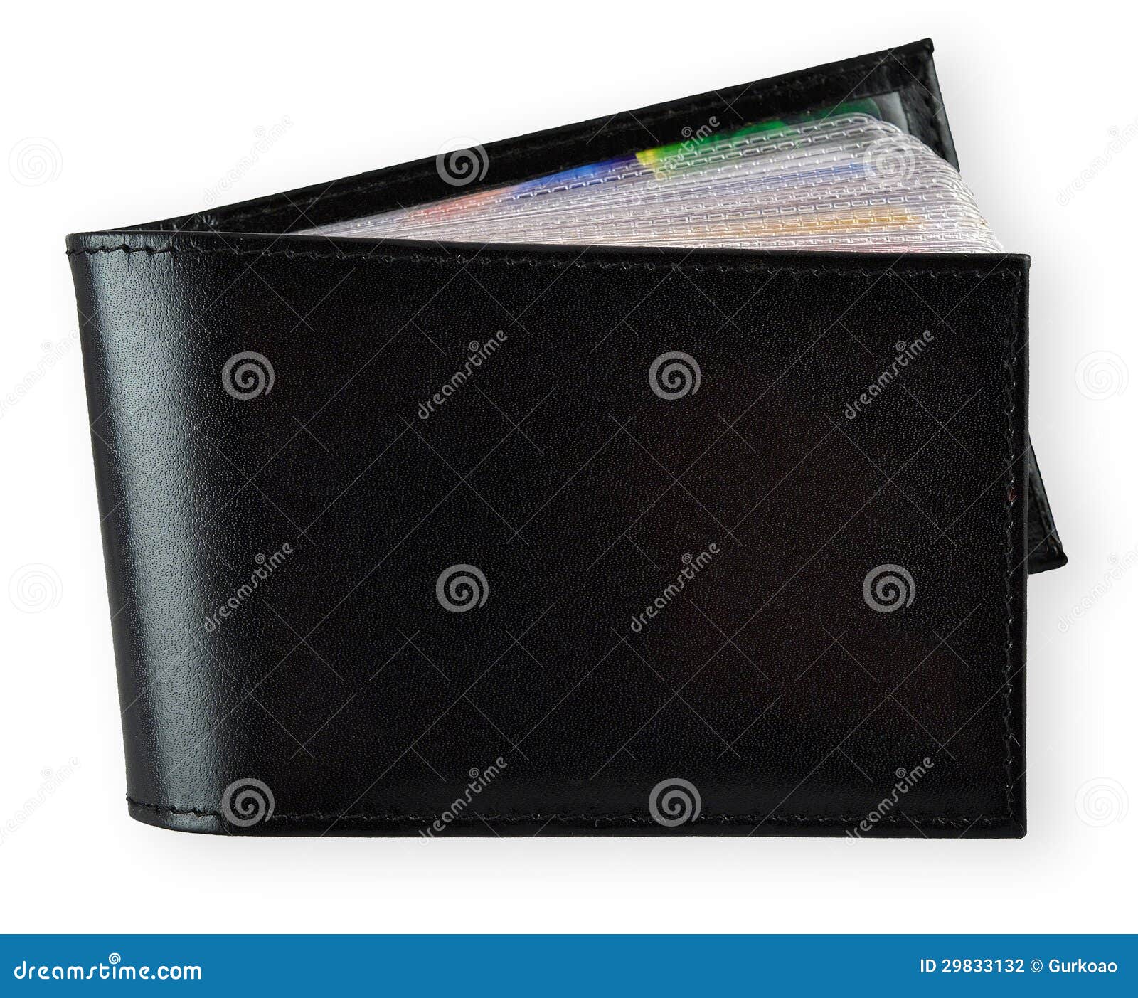 Business card holder stock photo. Image of leather, isolated 29833132