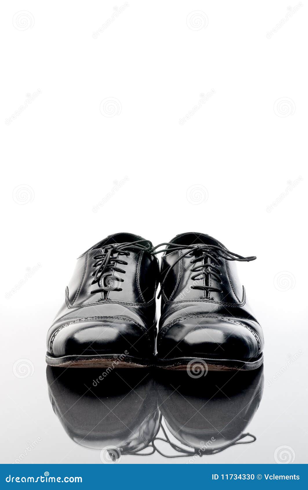 Black Leather Business Shoes Stock Photo - Image of dress, apparel ...