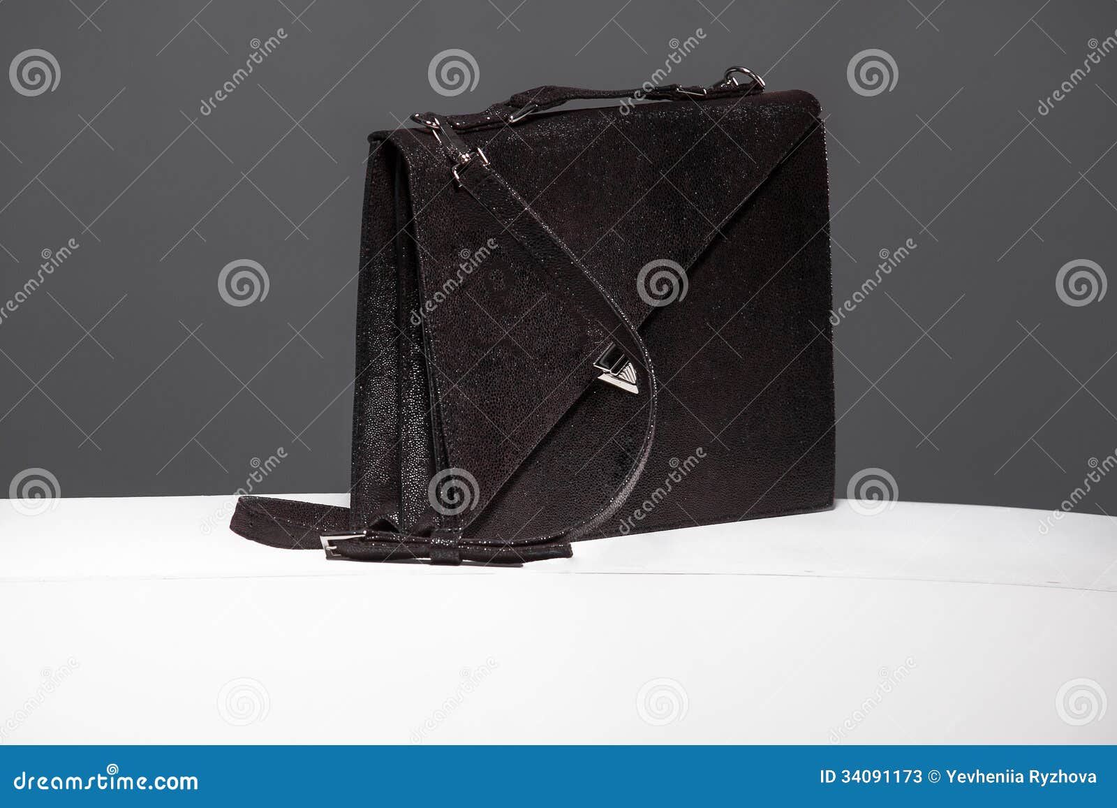 Black leather case stock image. Image of fashion, dark - 34091173