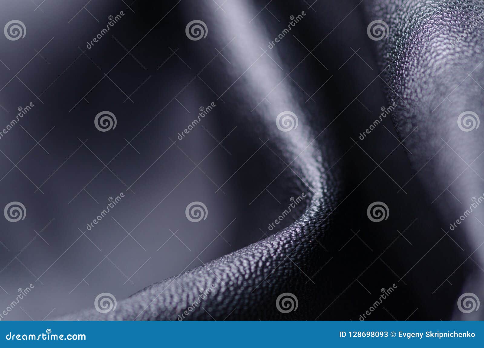 Black Leather Fabric Textile Material Texture Macro Stock Image - Image ...
