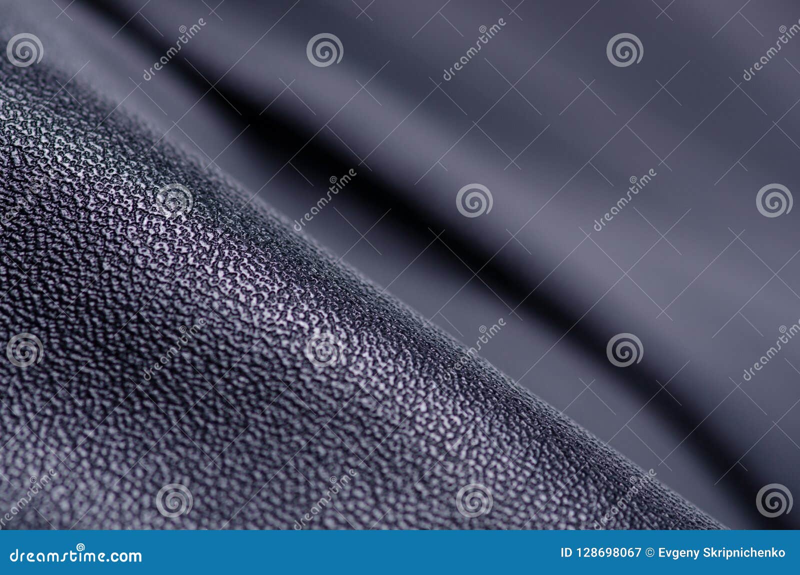 Black Leather Fabric Textile Material Texture Macro Stock Image - Image ...