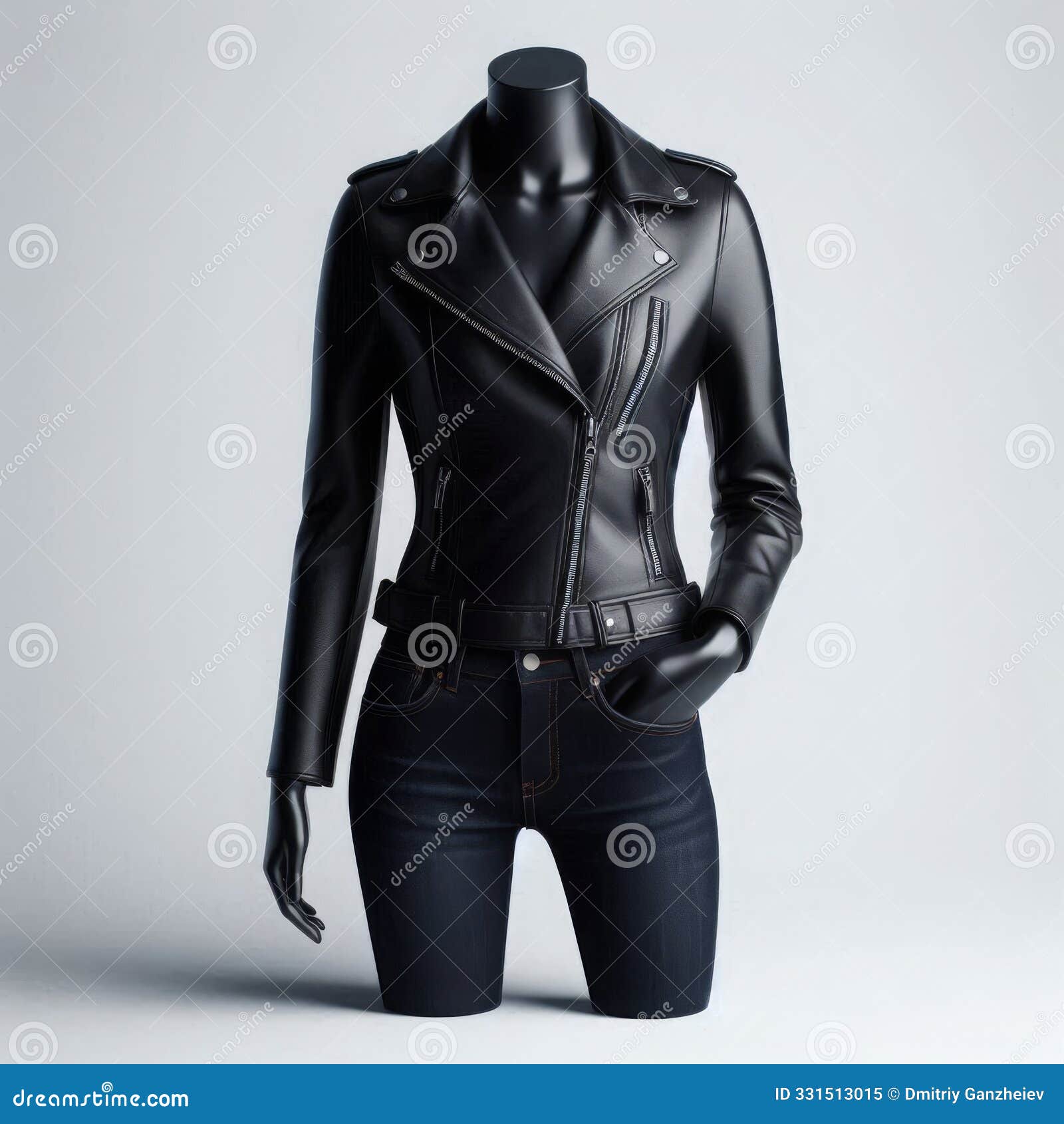 black leather fashion