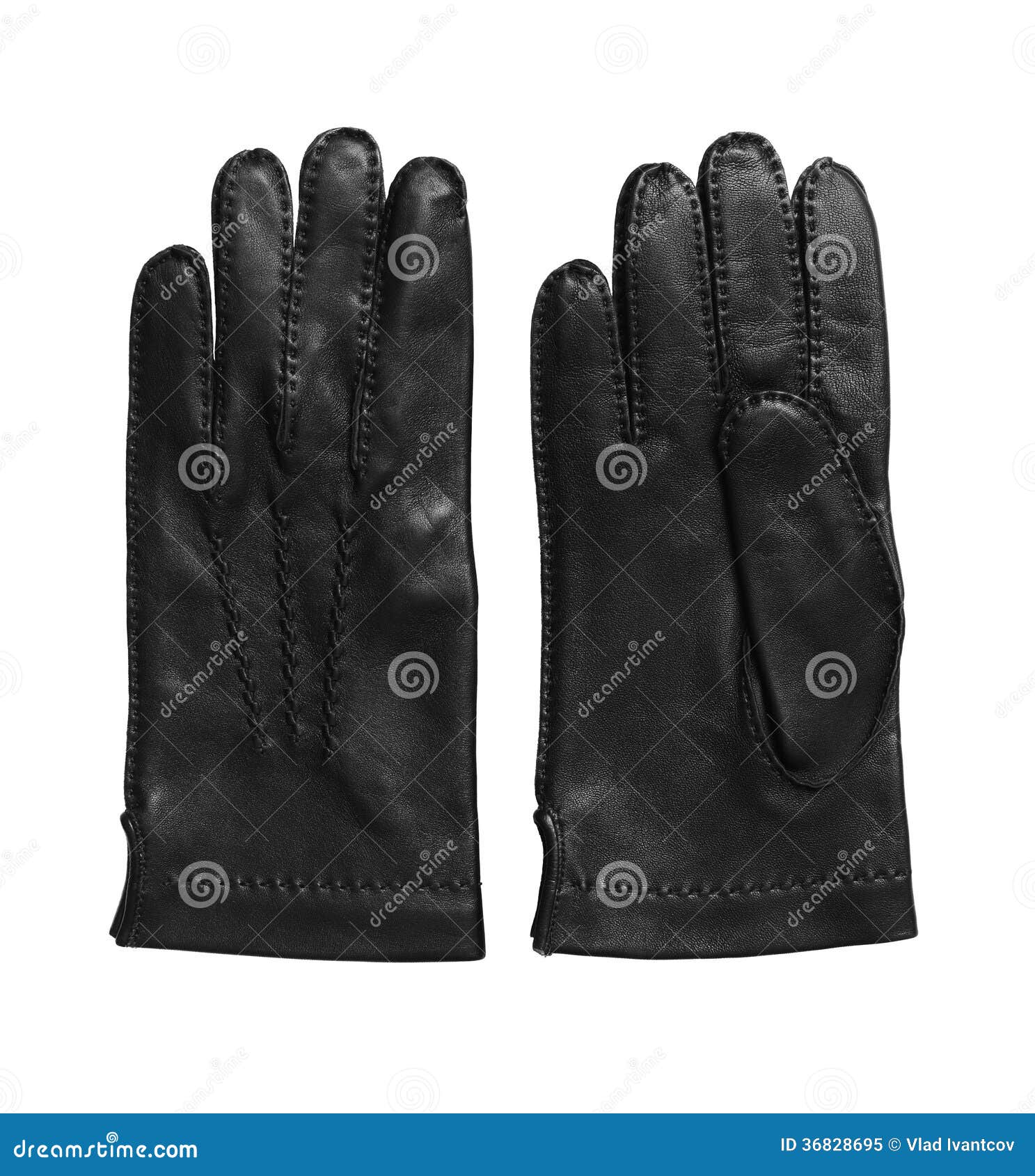 Black leather gloves. stock image. Image of black, glove - 36828695