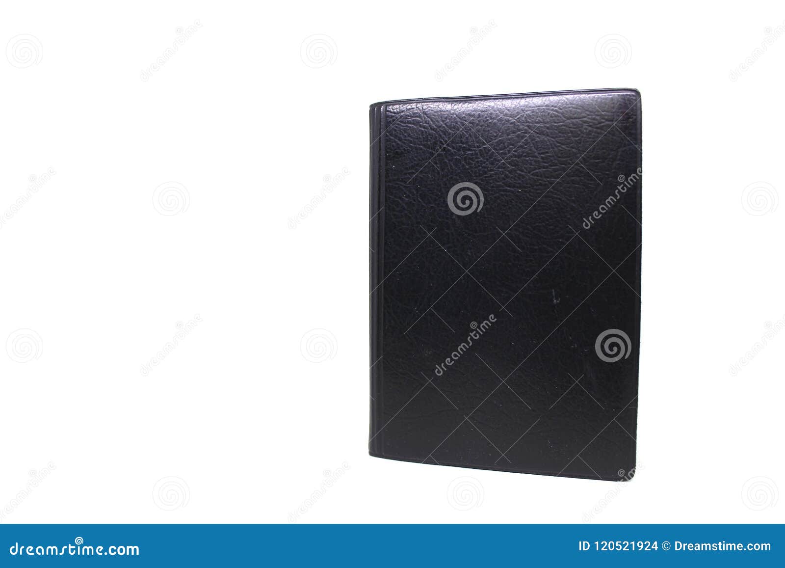 Black Leather Notebook Mockup On White Background Stock Photo - Image of moleskine, document ...