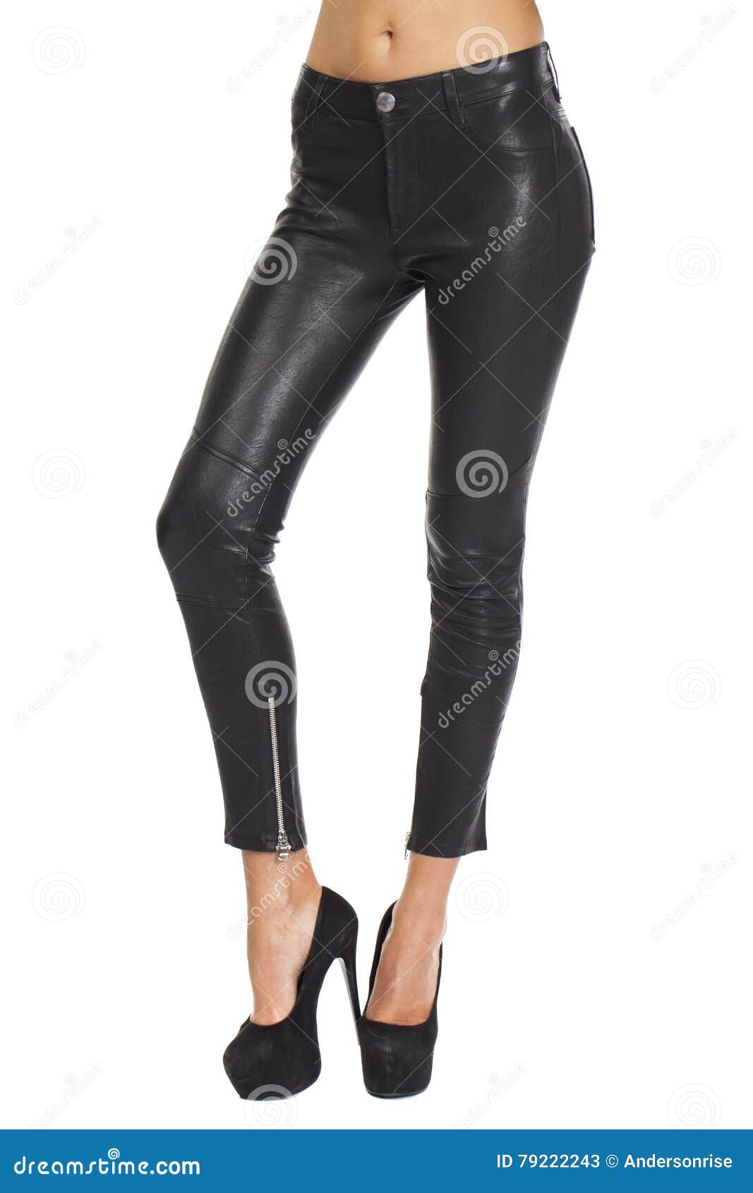 Black leather pants stock image. Image of gorgeous, lace - 79222243