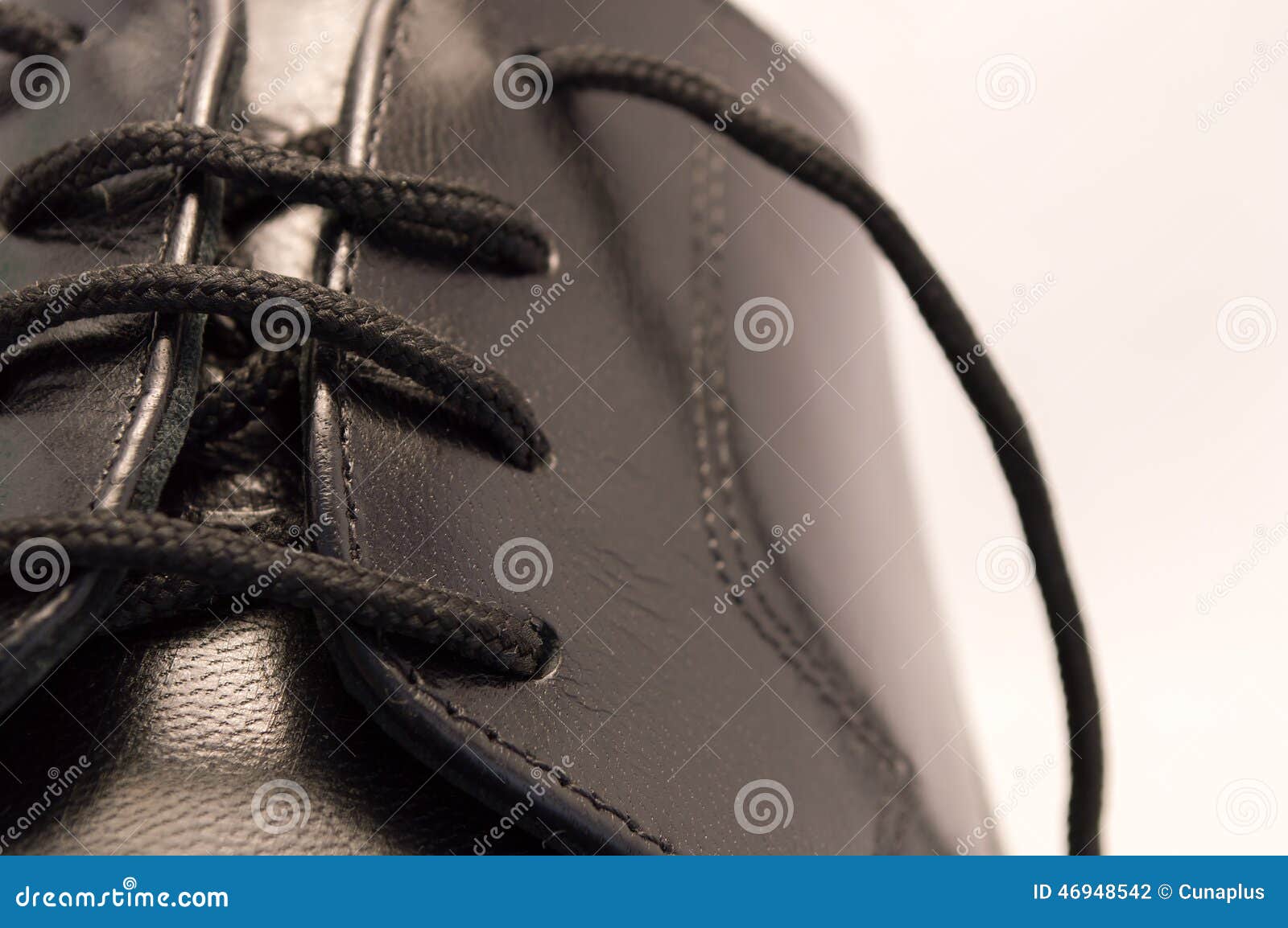 Black leather shoe stock photo. Image of male, elegant - 46948542