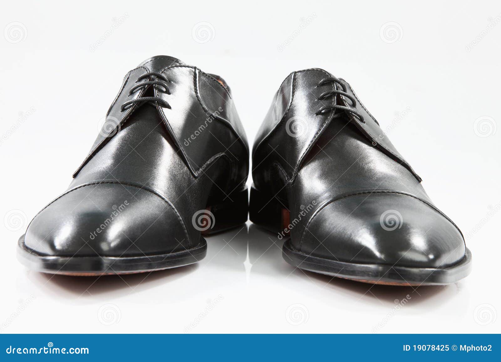 Black leather shoes stock image. Image of shoes, leather - 19078425