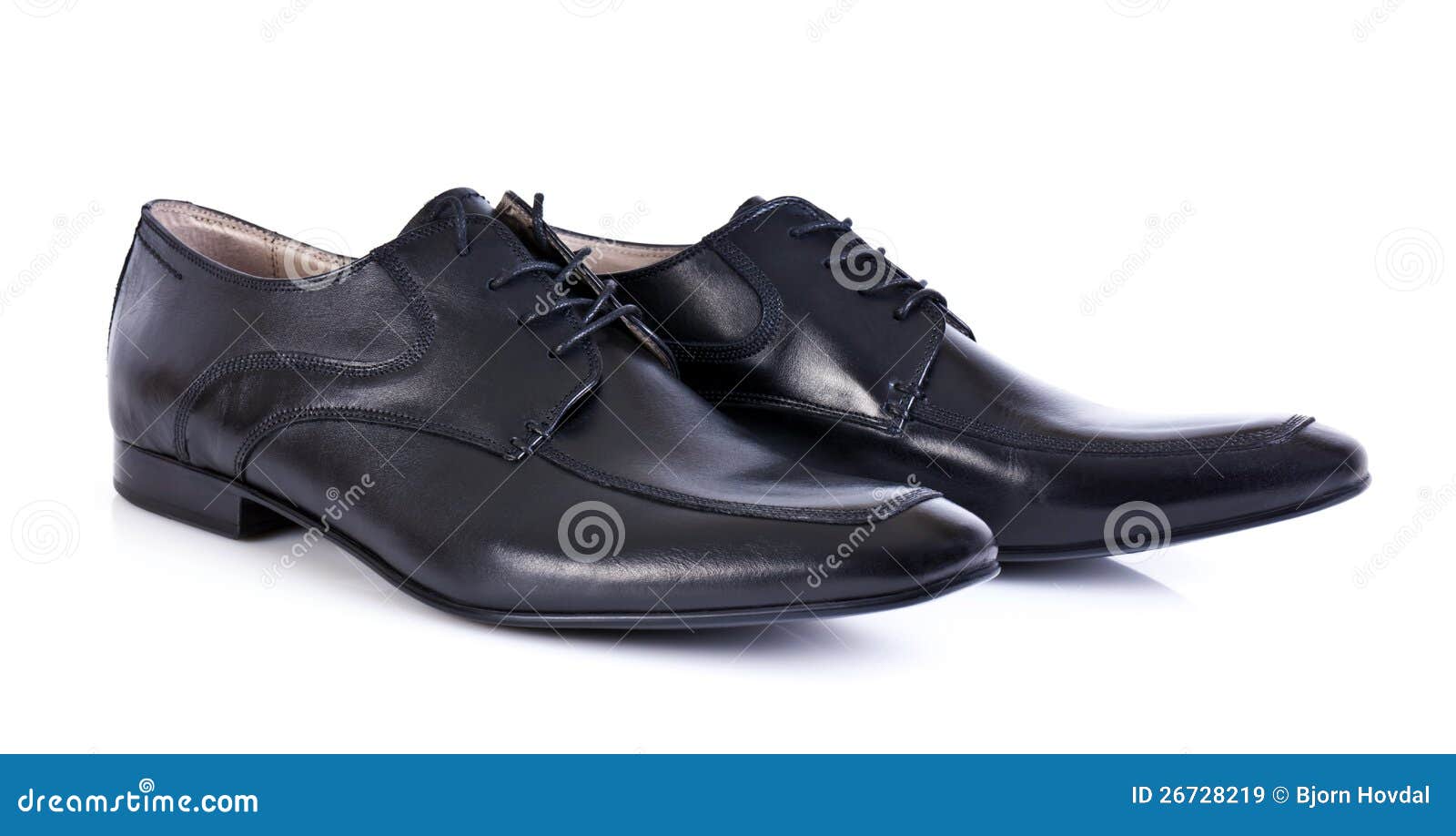 Black leather shoes stock image. Image of pair, wear - 26728219